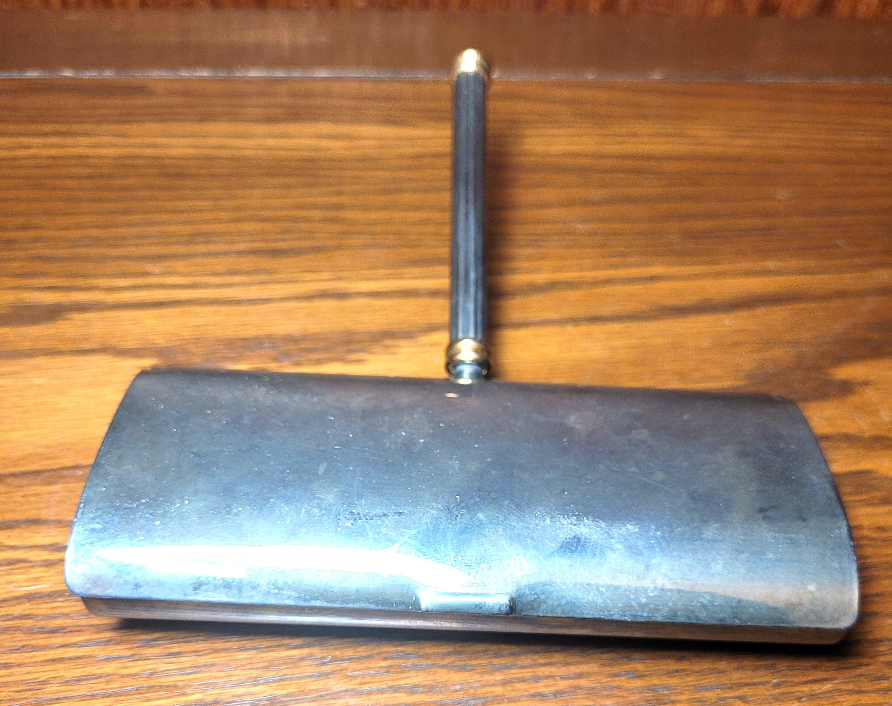 1955 Zino Chrome Table Sweeper Crumb Brush Italian Handheld - photo 2