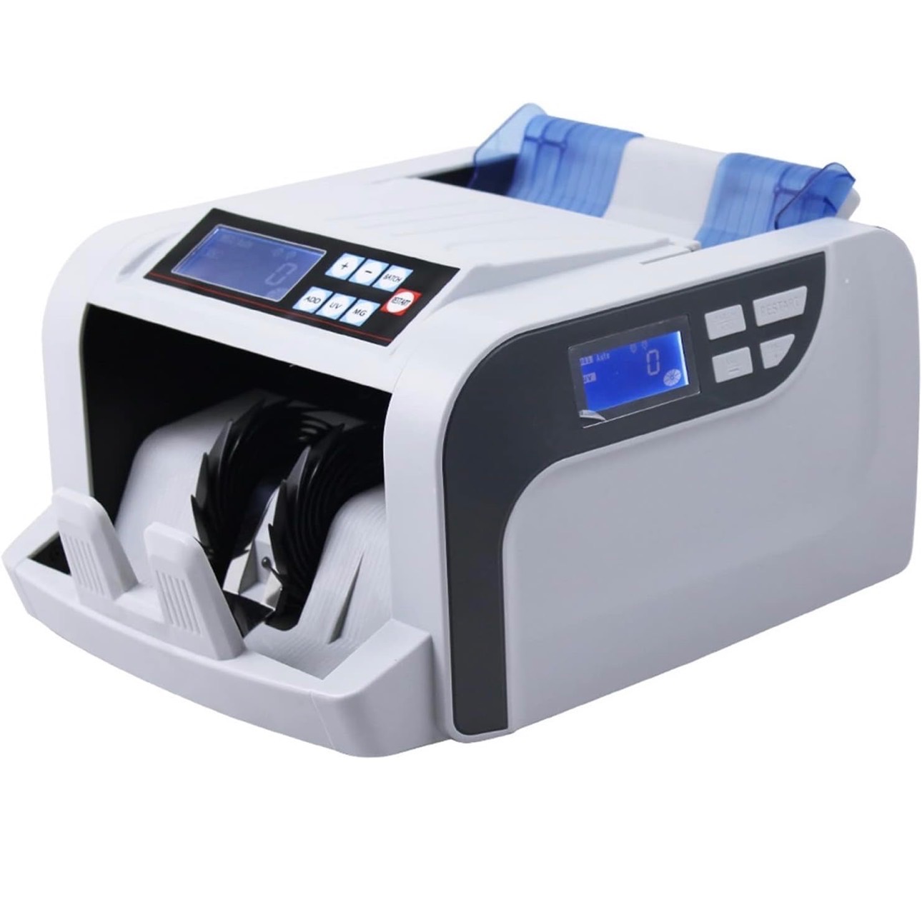 Money Counter Machine Dual-Display Currencies Counterfeit Detect