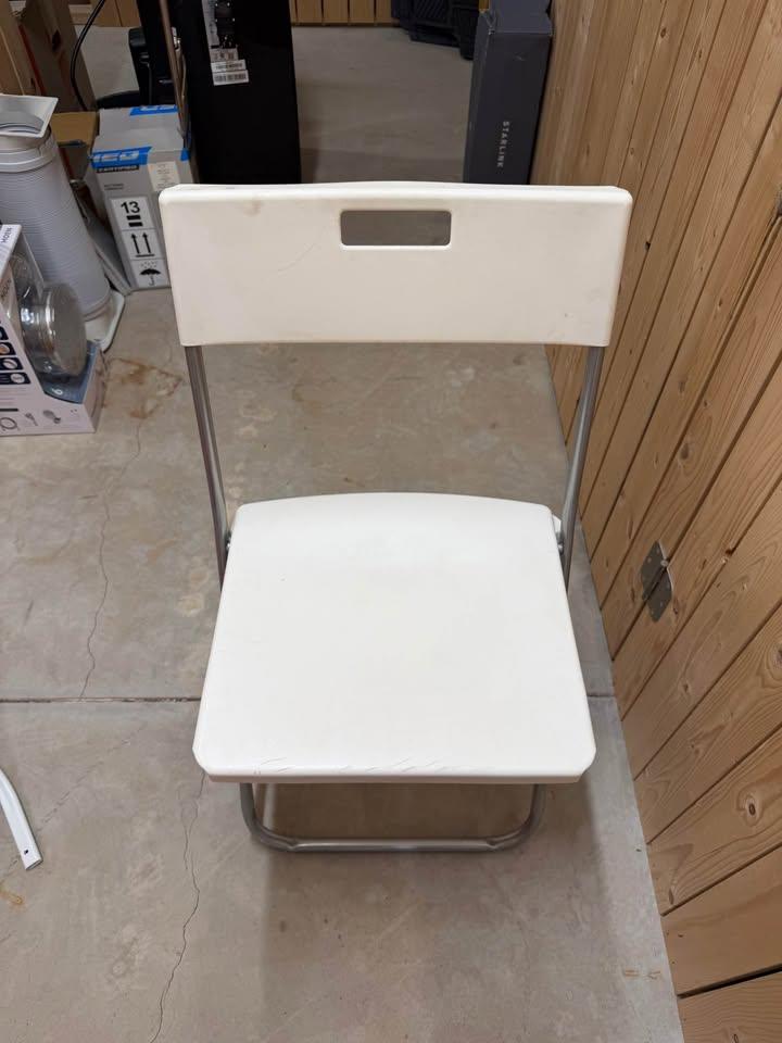 White Folding Chair