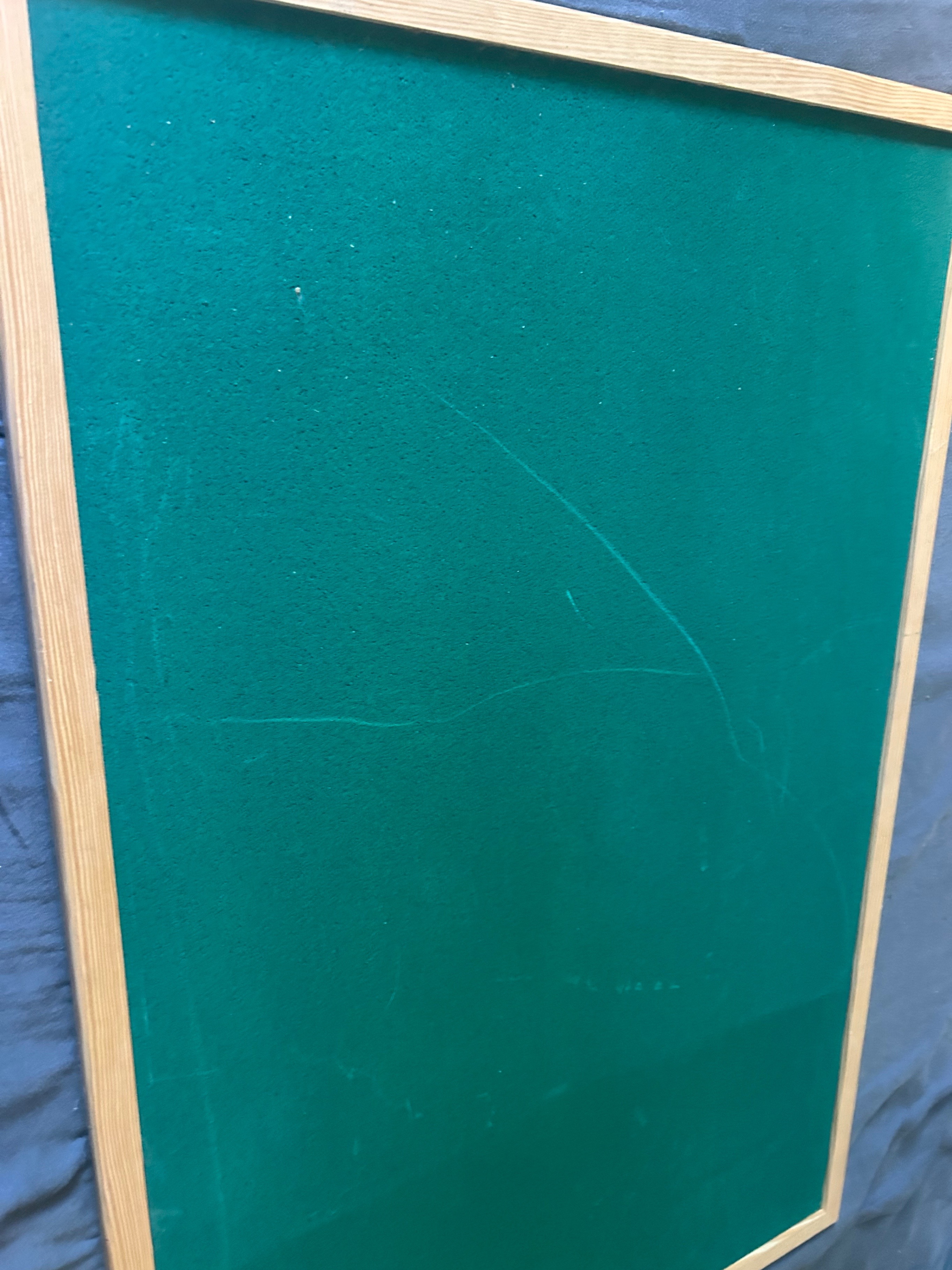 Large Wood Cork Board - Green, Pine edging - photo 3