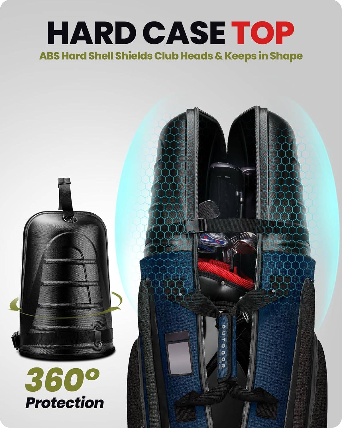 OutdoorMaster Golf Travel Bags for Airlines with Wheels - photo 2
