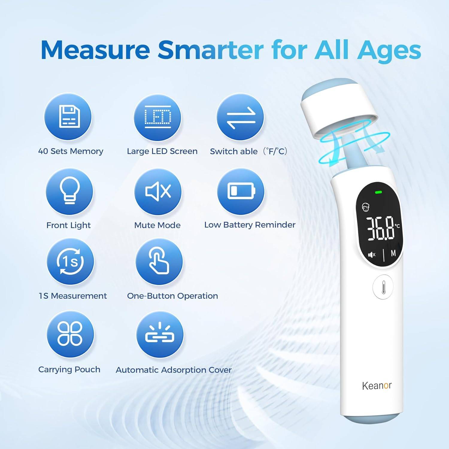 Keanor Forehead and Ear Thermometer - photo 5