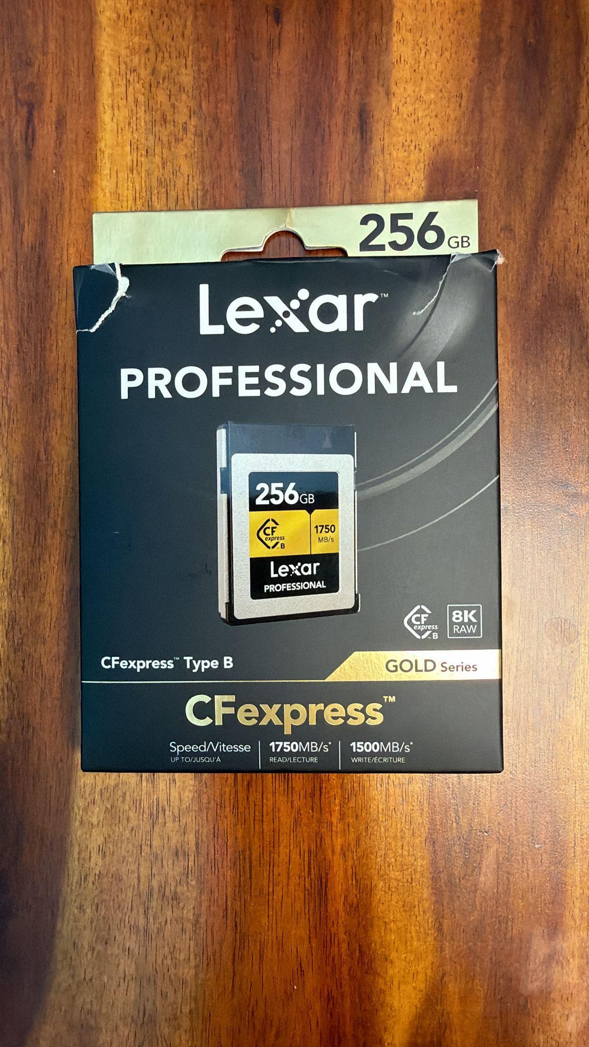 Lexar 256GB Professional CFexpress Type B Card Gold