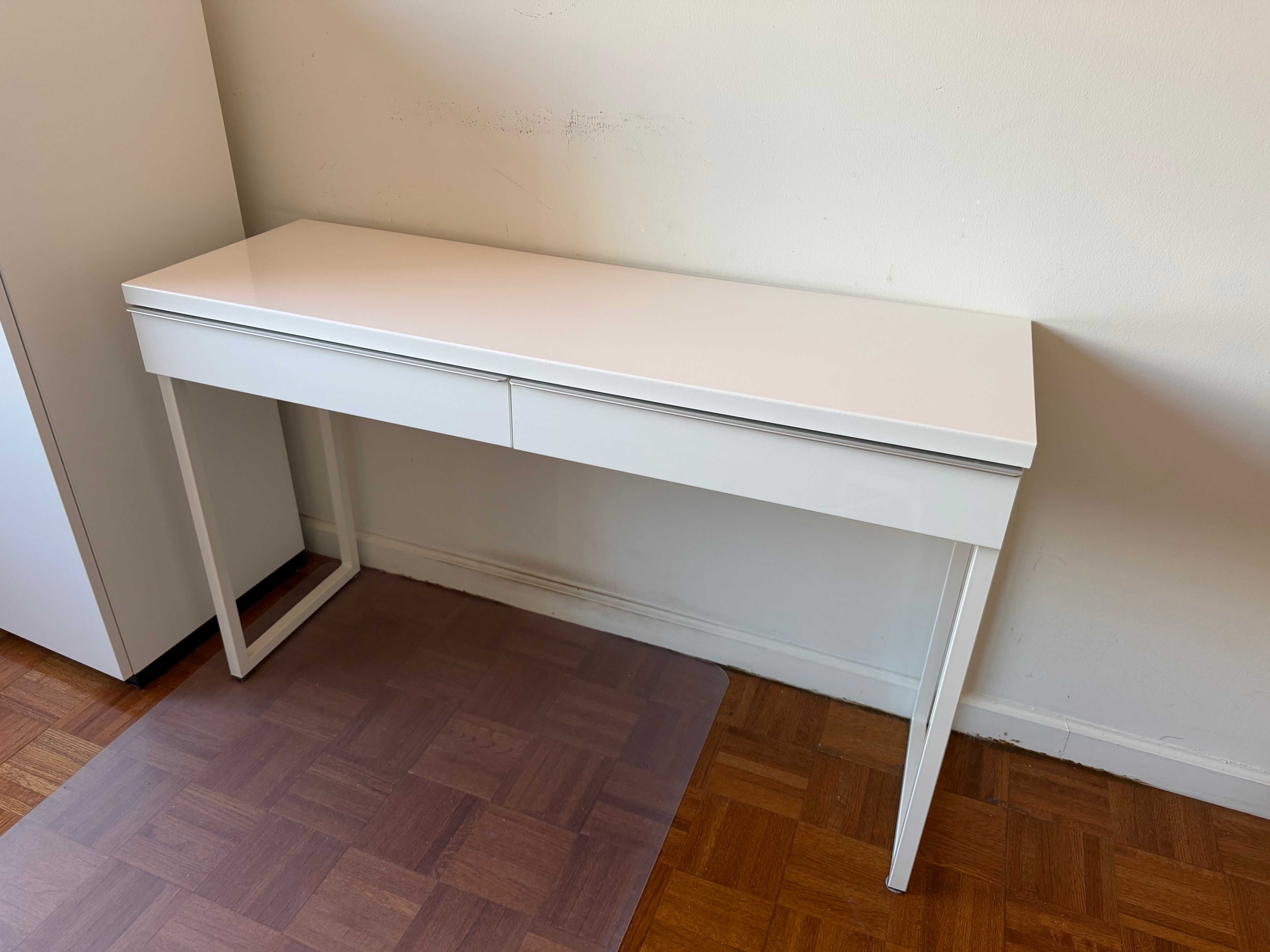 White Desk with Drawers