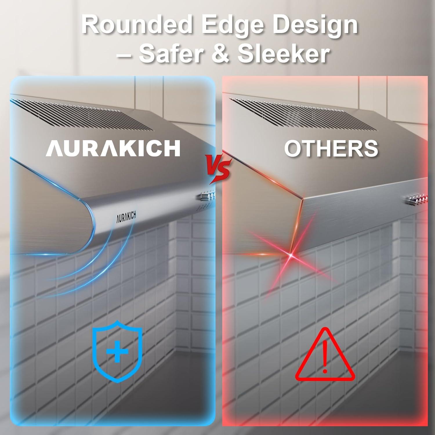 AURAKICH 30" Stainless Steel Under-Cabinet Range Hood - photo 5