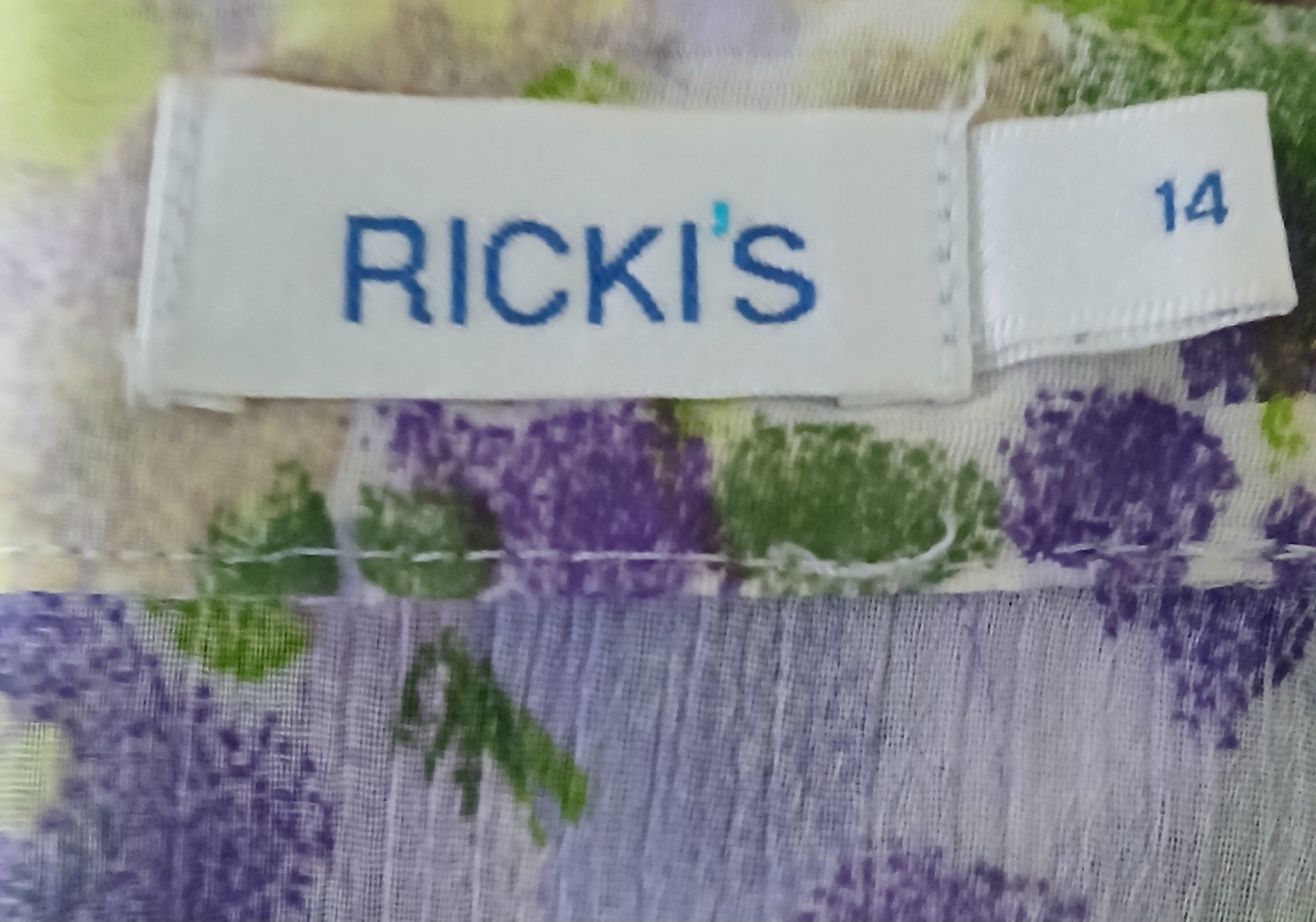 Rickis Floral Blouse Size 14 - photo 5