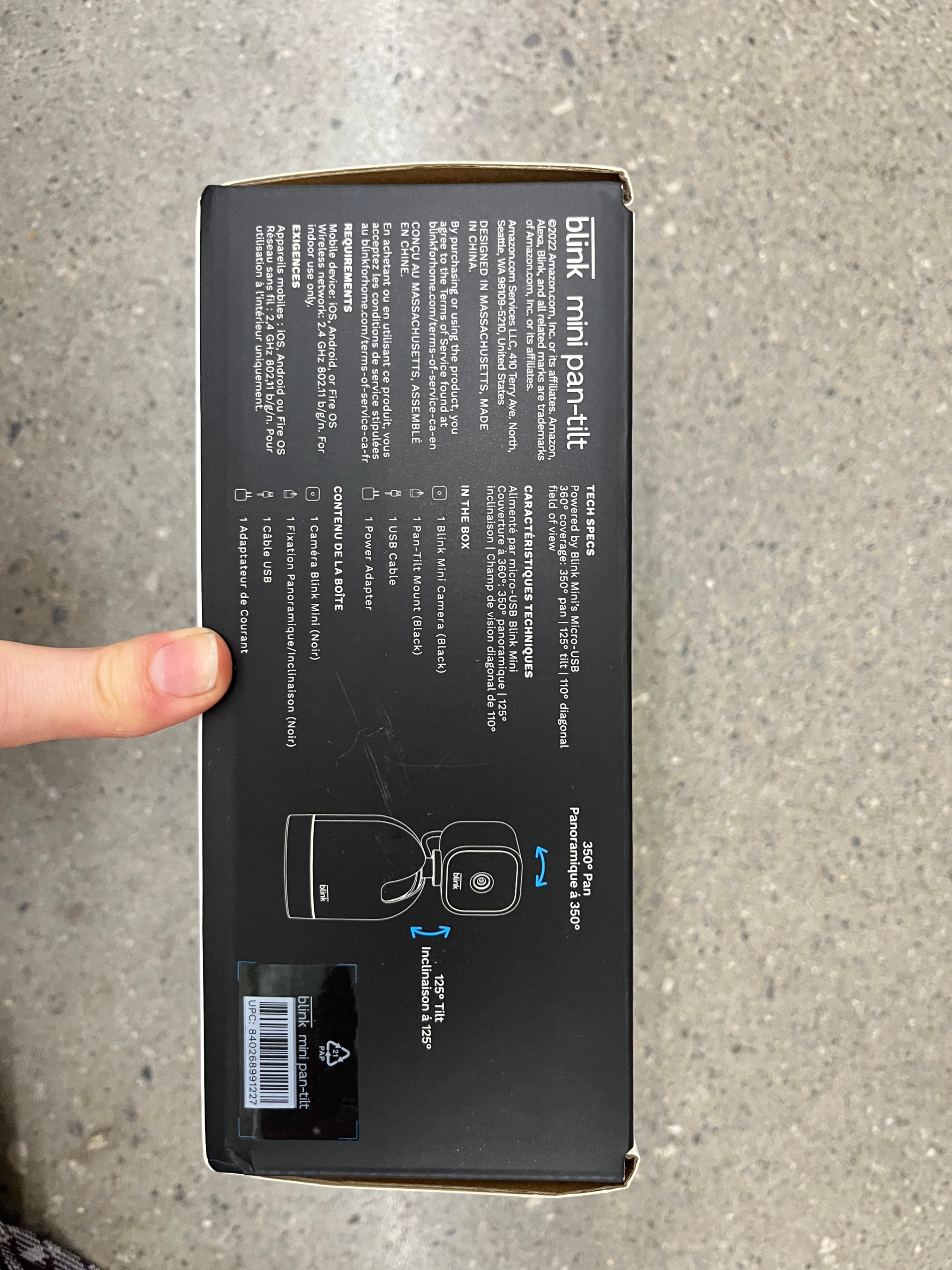 Blink Mini Pan-Tilt Smart Security Camera (1080p HD, Black) - photo 4