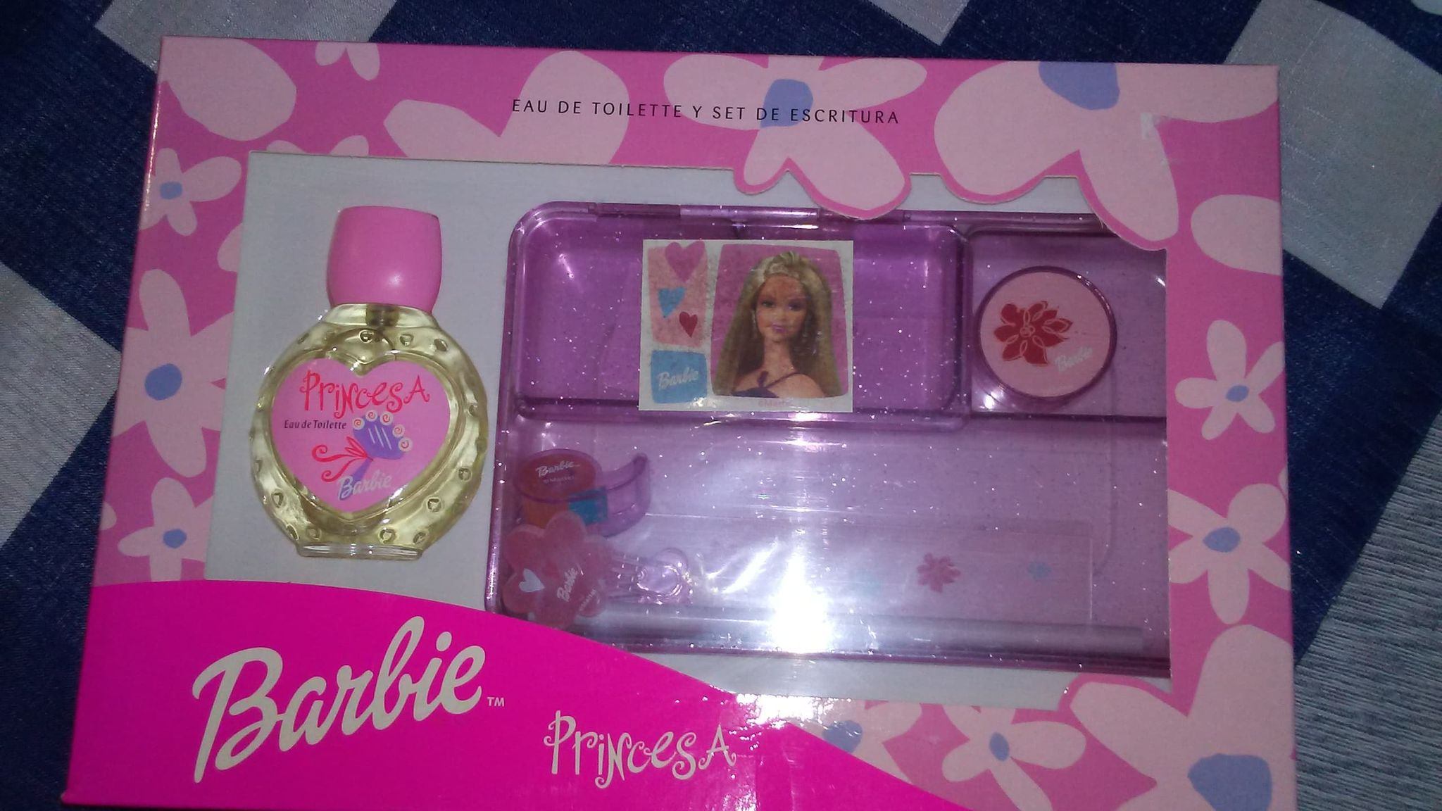 Barbie Eau De Toilette Spray 2.5 oz and Pencil Case (New)