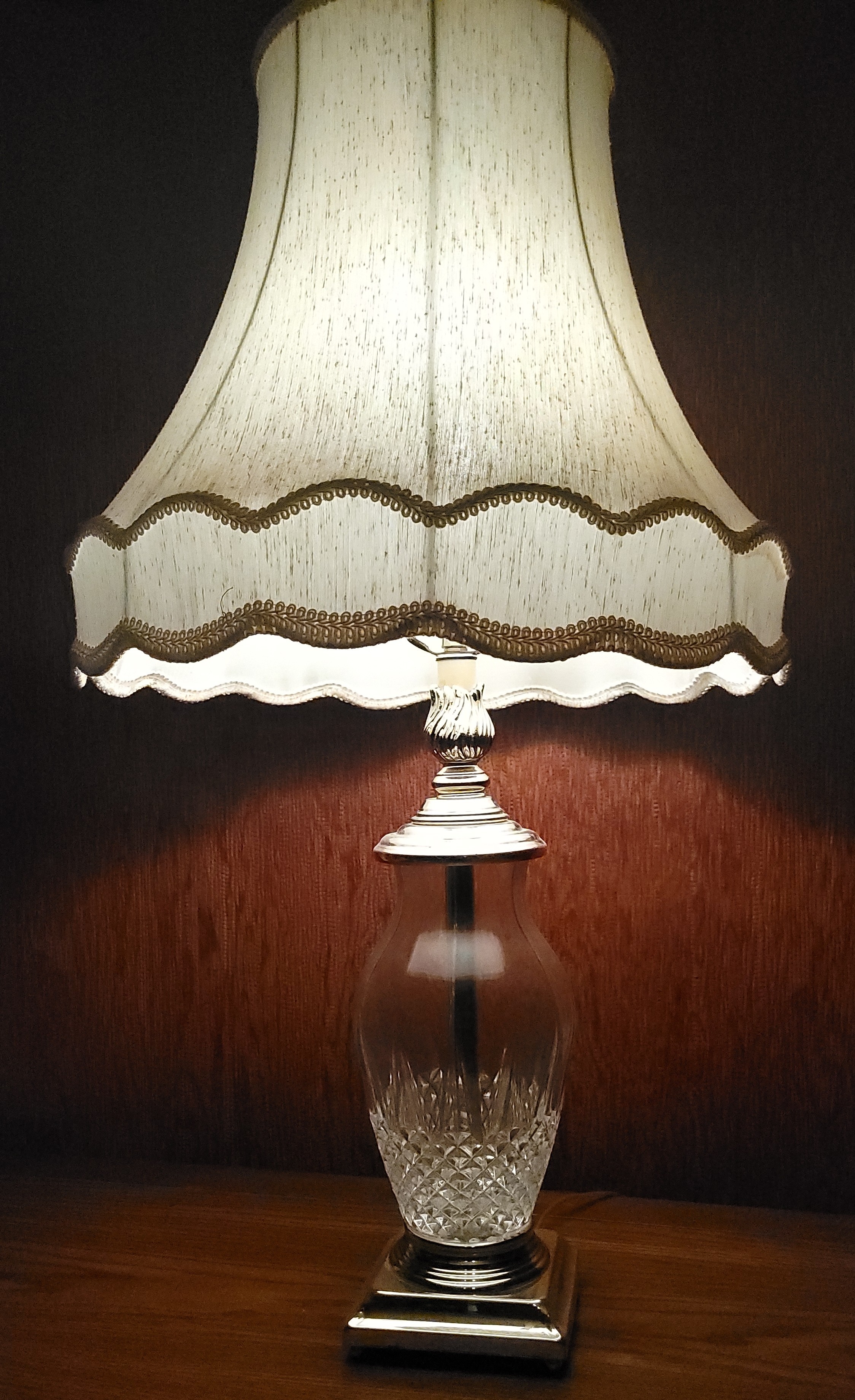 1970s Cristal d'Arques "Longchamp" Crystal Table Lamp - France - photo 3