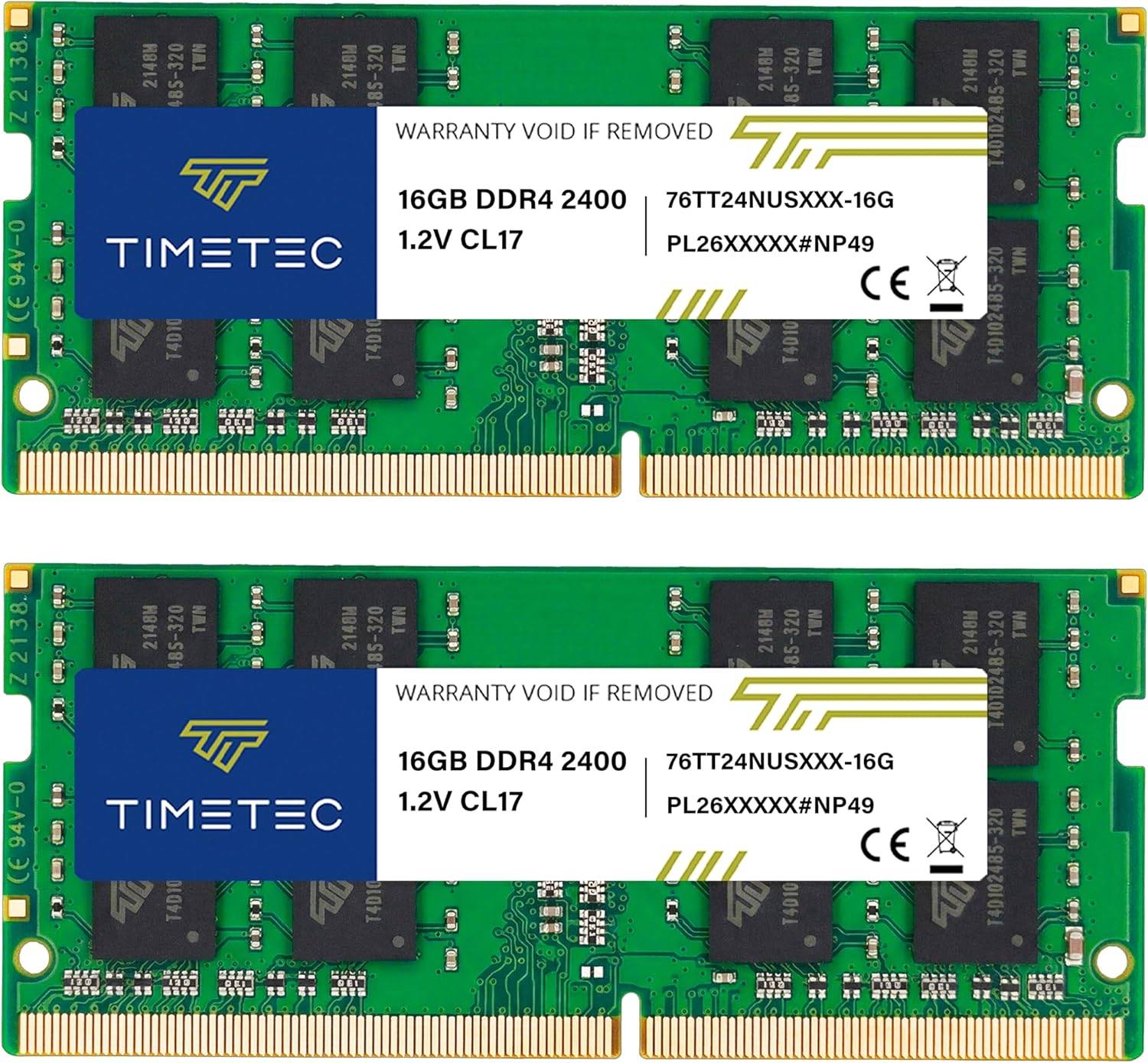 Timetec 32GB (2x16GB) DDR4 2400MHz SODIMM Laptop RAM CL17 PC4 - photo 2