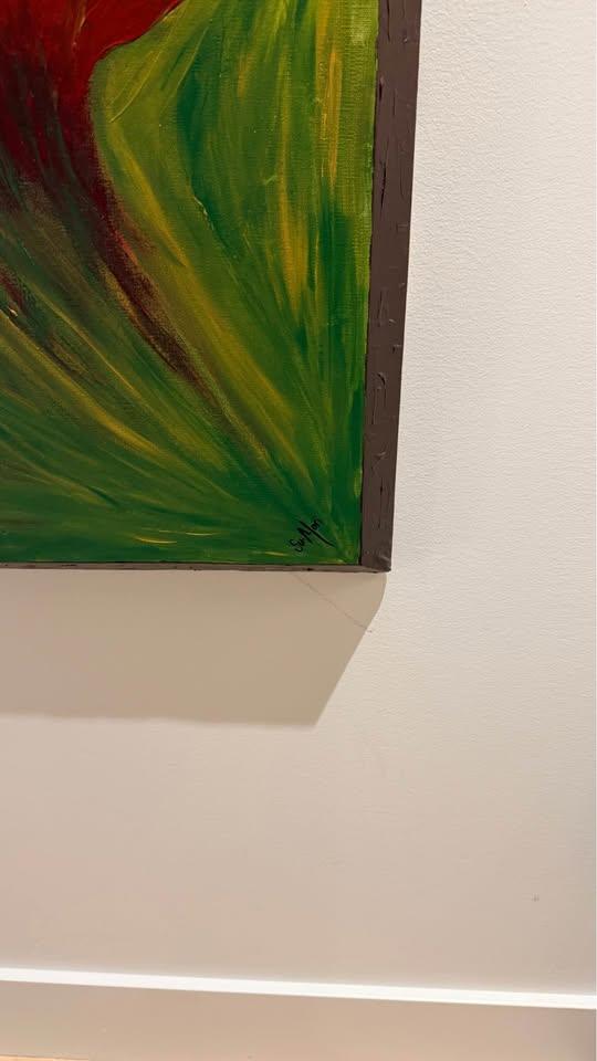 Abstract Floral Oil Painting - photo 2