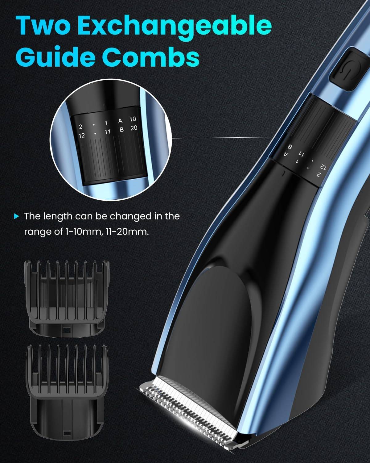 Sejoy Professional Cordless Hair Trimmer / Clipper, rechargeable - photo 3