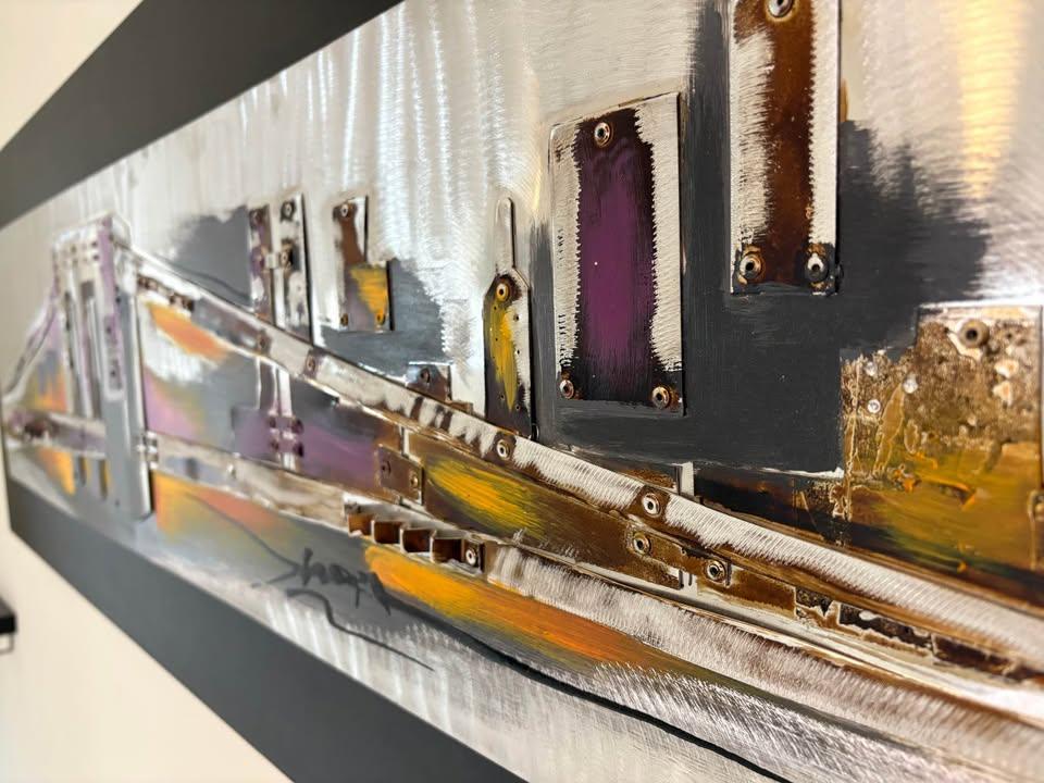 ABSTRACT METAL ART (mounted) - photo 2