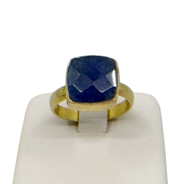 Gold Vermeil sterling silver sapphire ring - GM316 - photo 3