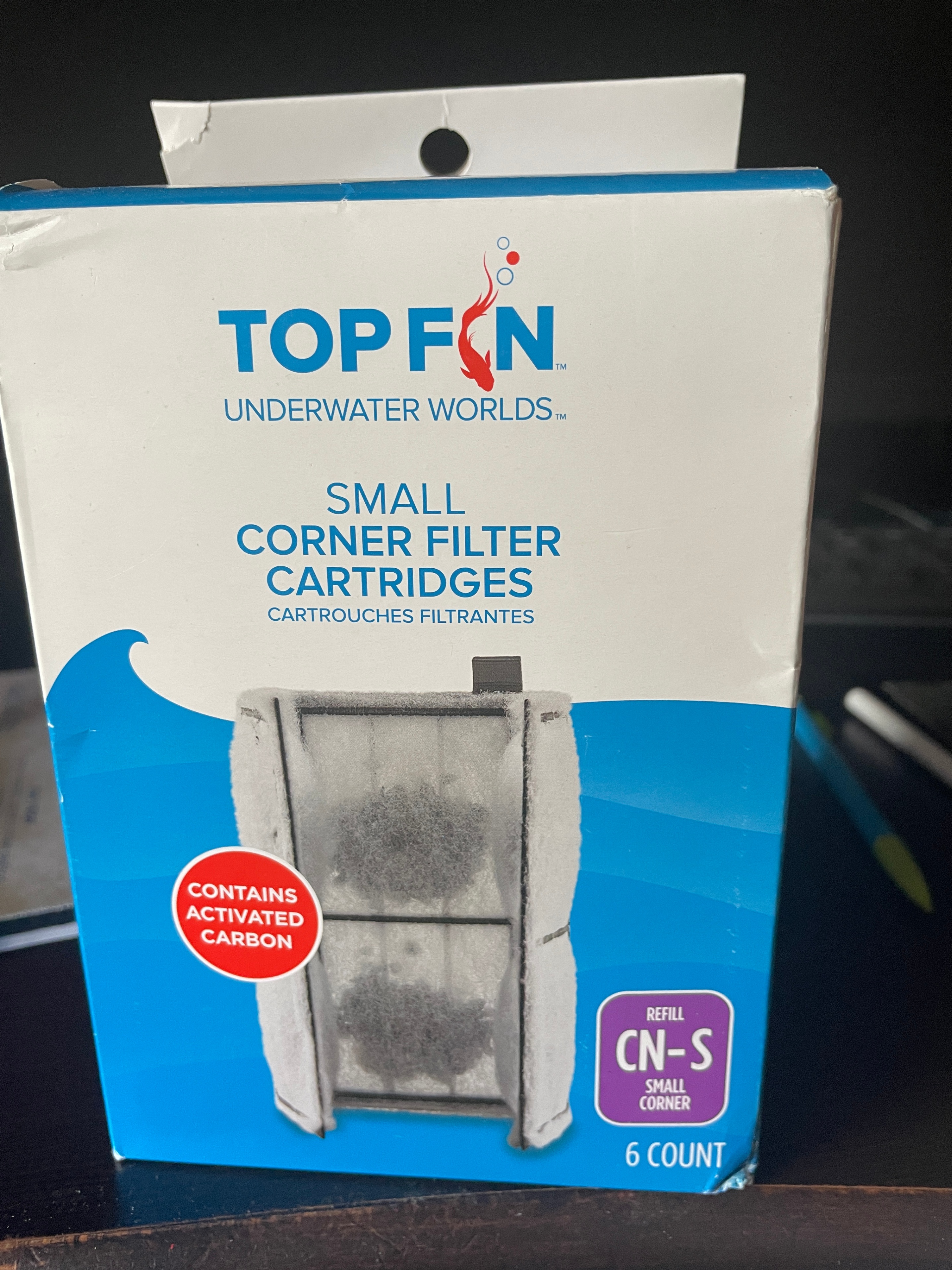 New - Top Fin CN-S Corner Filter Cartridges - Pack of 6.