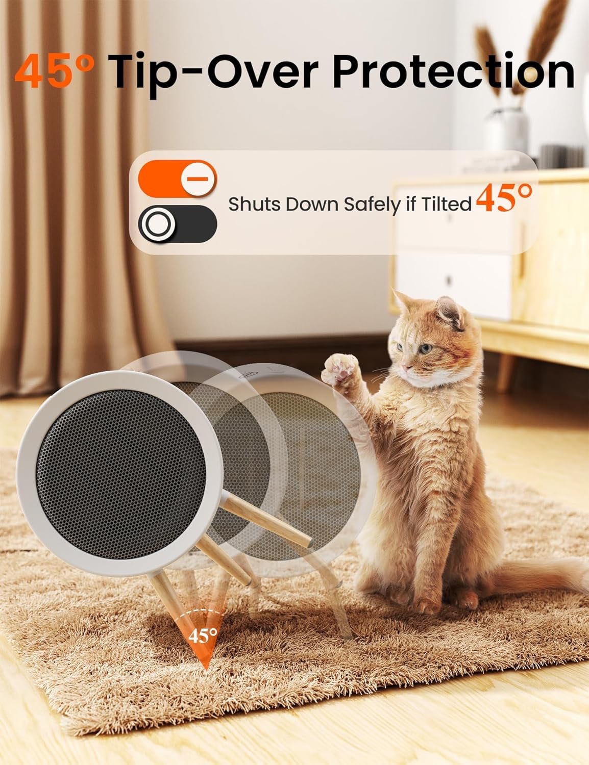 1000W portable space heater - photo 5