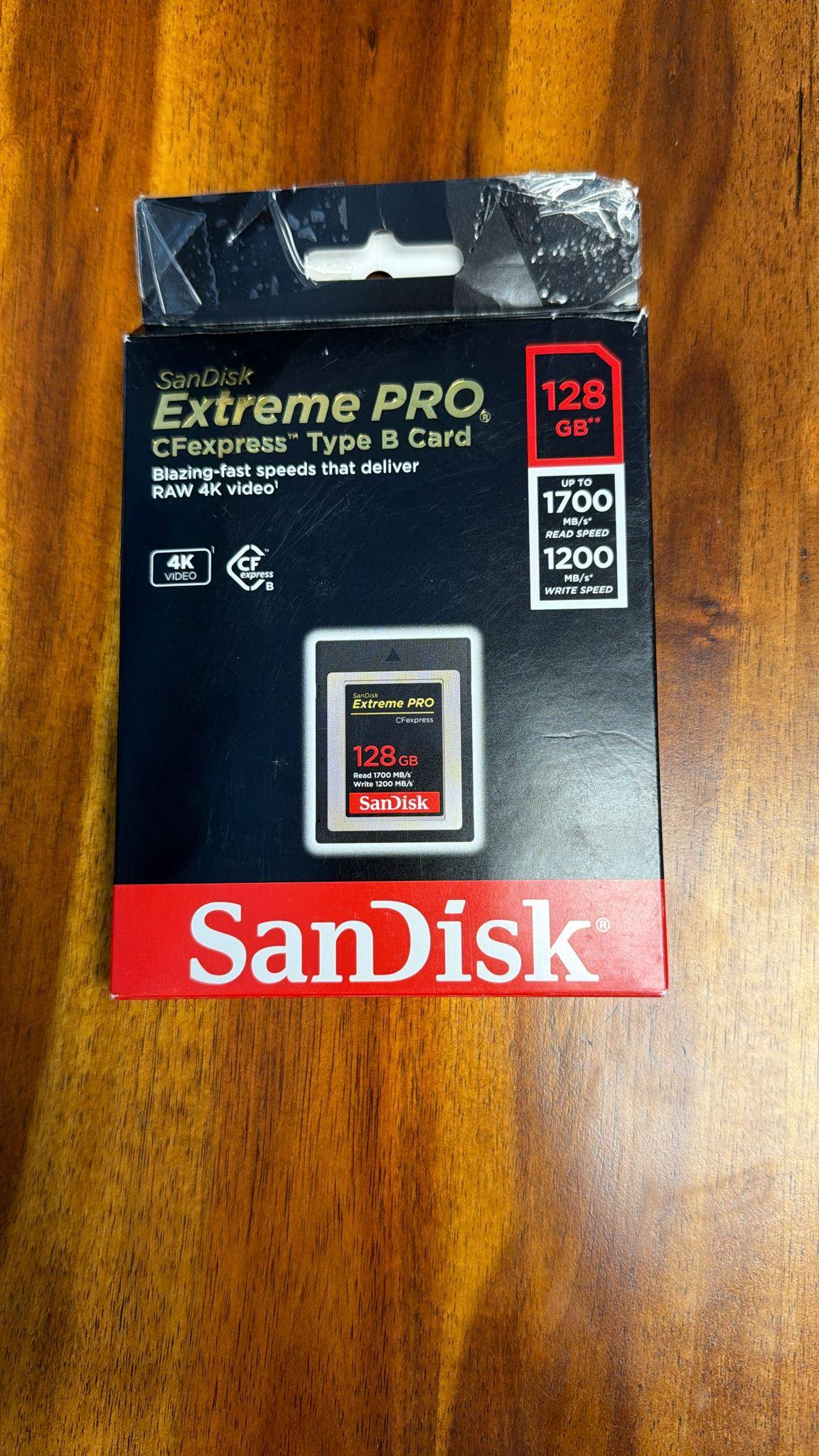 SanDisk 128GB Extreme PRO CFexpress Card Type B