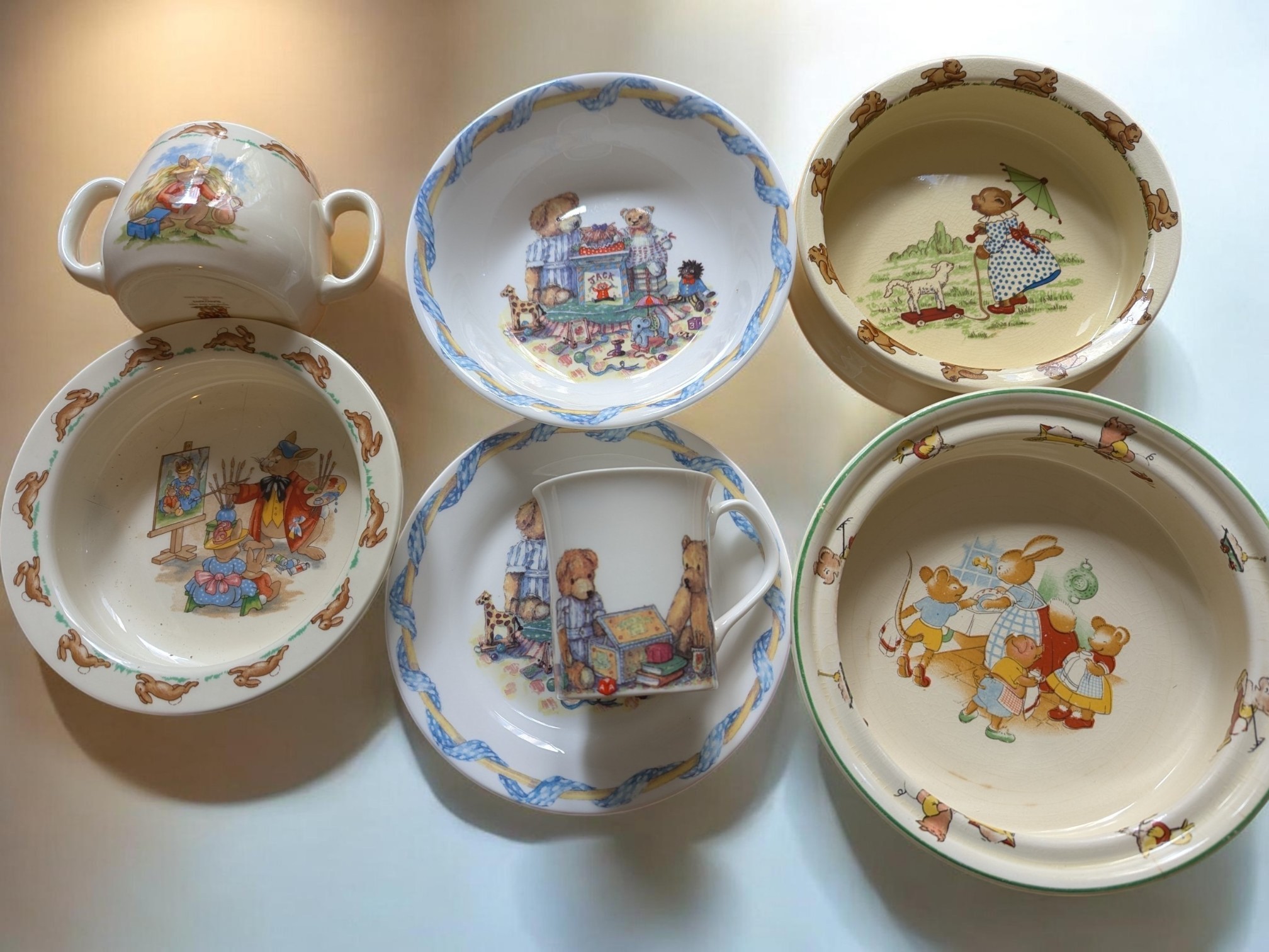 Adorable Vintage Children's Plate Collection