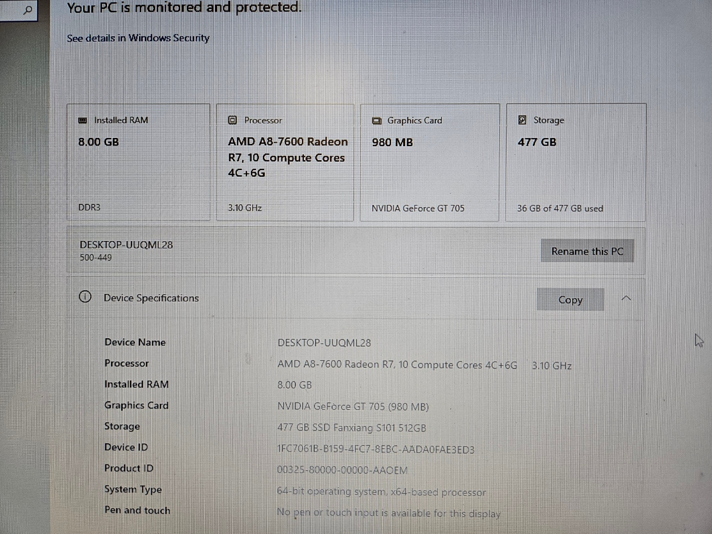 🖥️ LOT OF 4 — HP Pavilion Desktop PCs with Touch Screen Monitors - photo 4