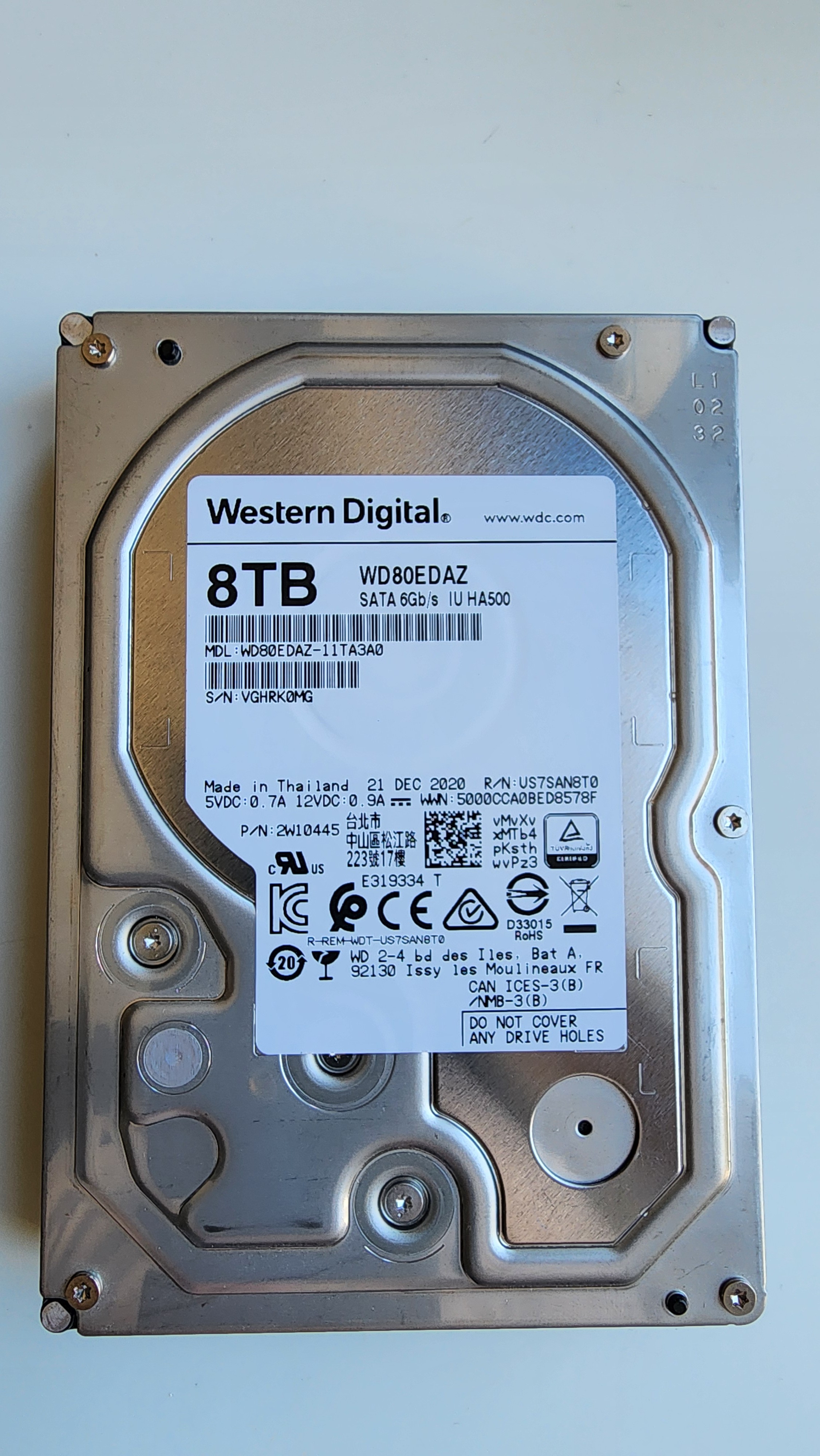 Western Digital 8TB HDD