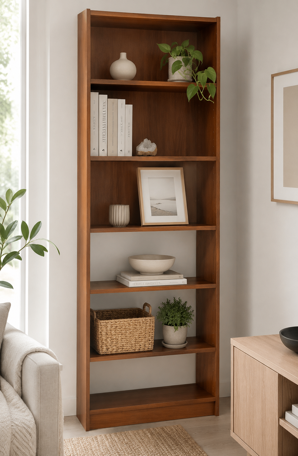 IKEA Bookcase / Storage Shelf – 60cm W x 202cm H x 28cm D