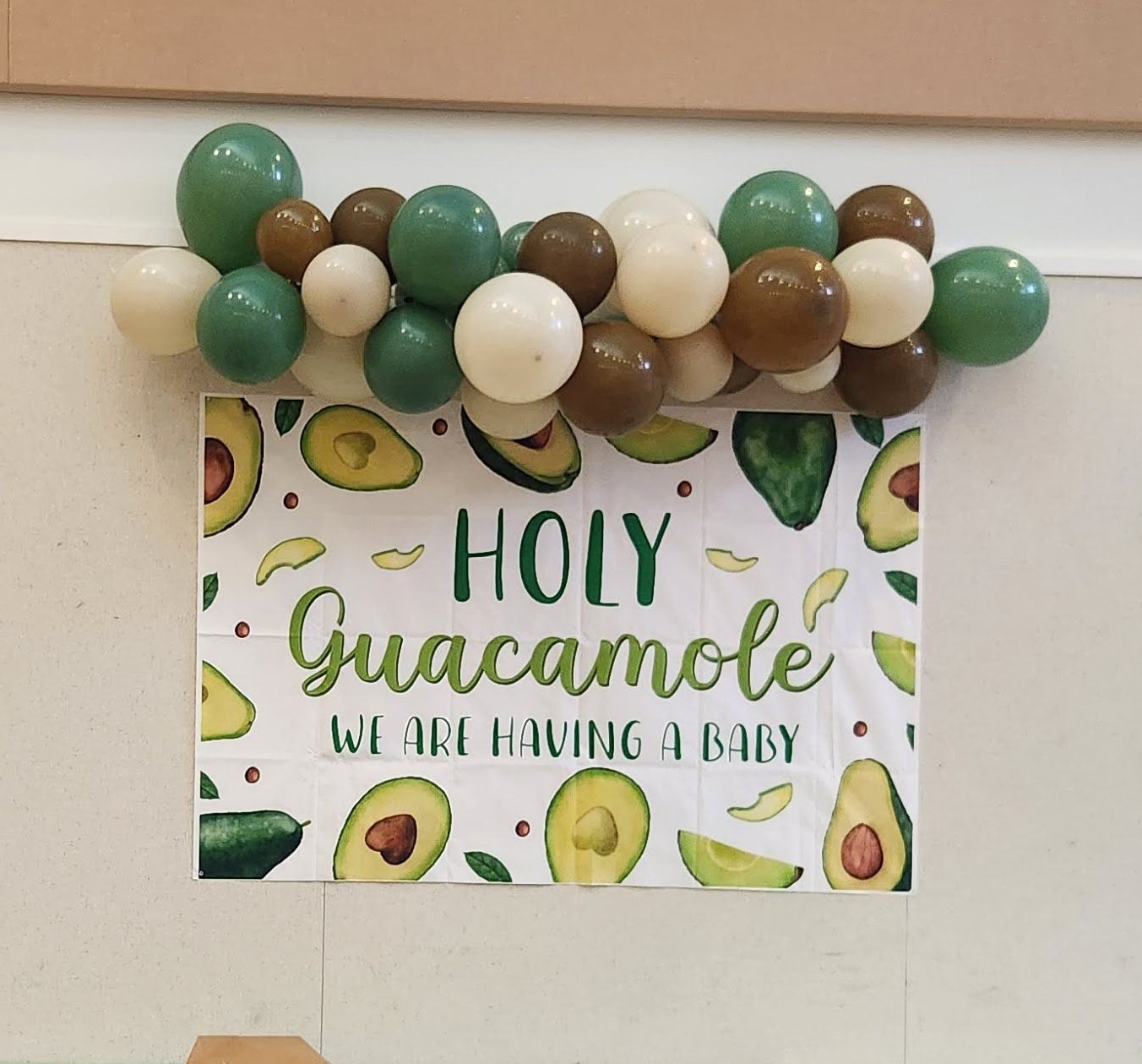 Avocado Themed Baby Shower Banner - photo 2