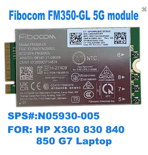 New genuine Fibocom FM350-GL 5G WWAN M.2 cellular modem - photo 2