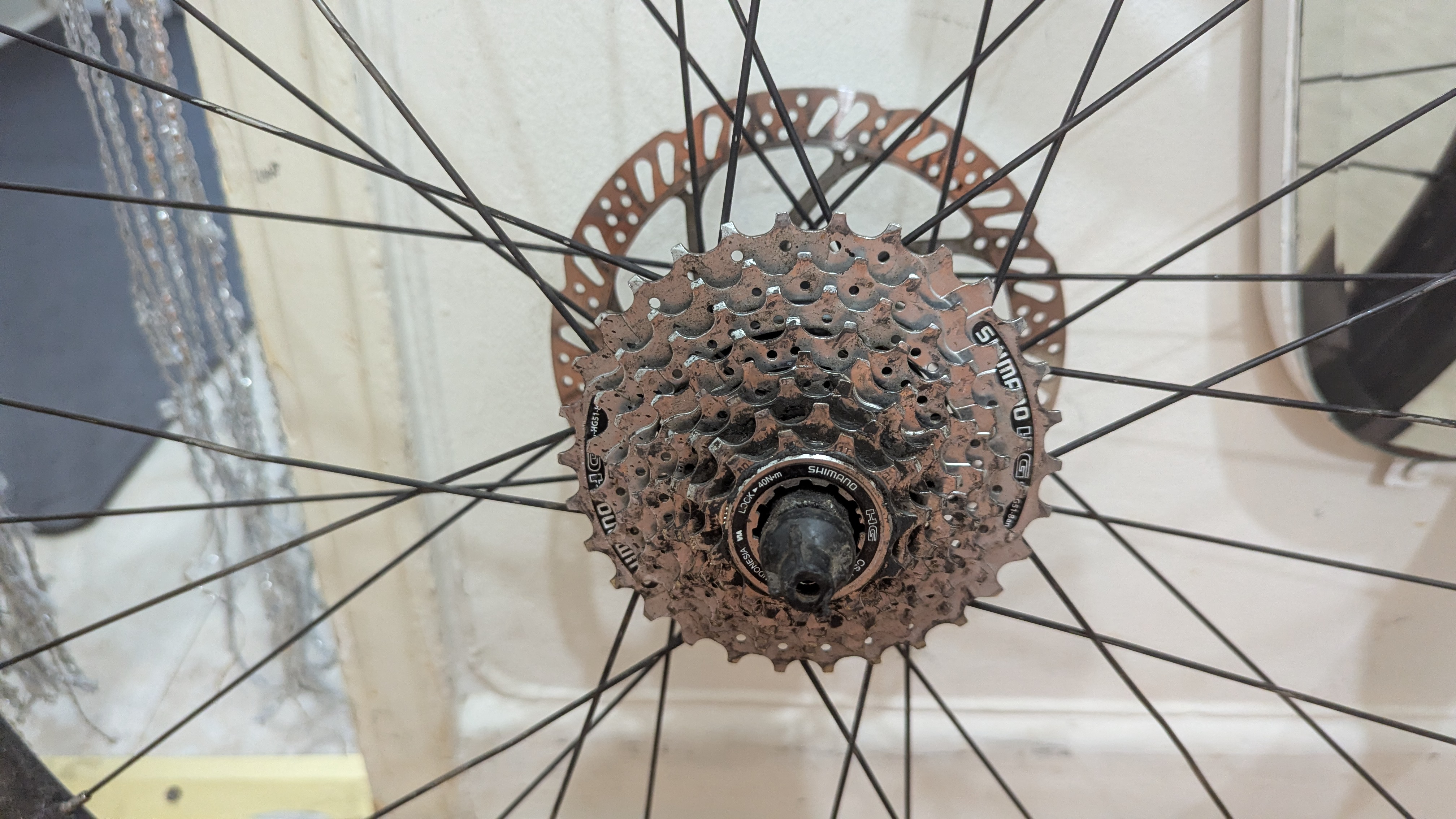 27.5x1.75 (45-584) REAR Wheel Used Bike Bicycle with brake disc - photo 3