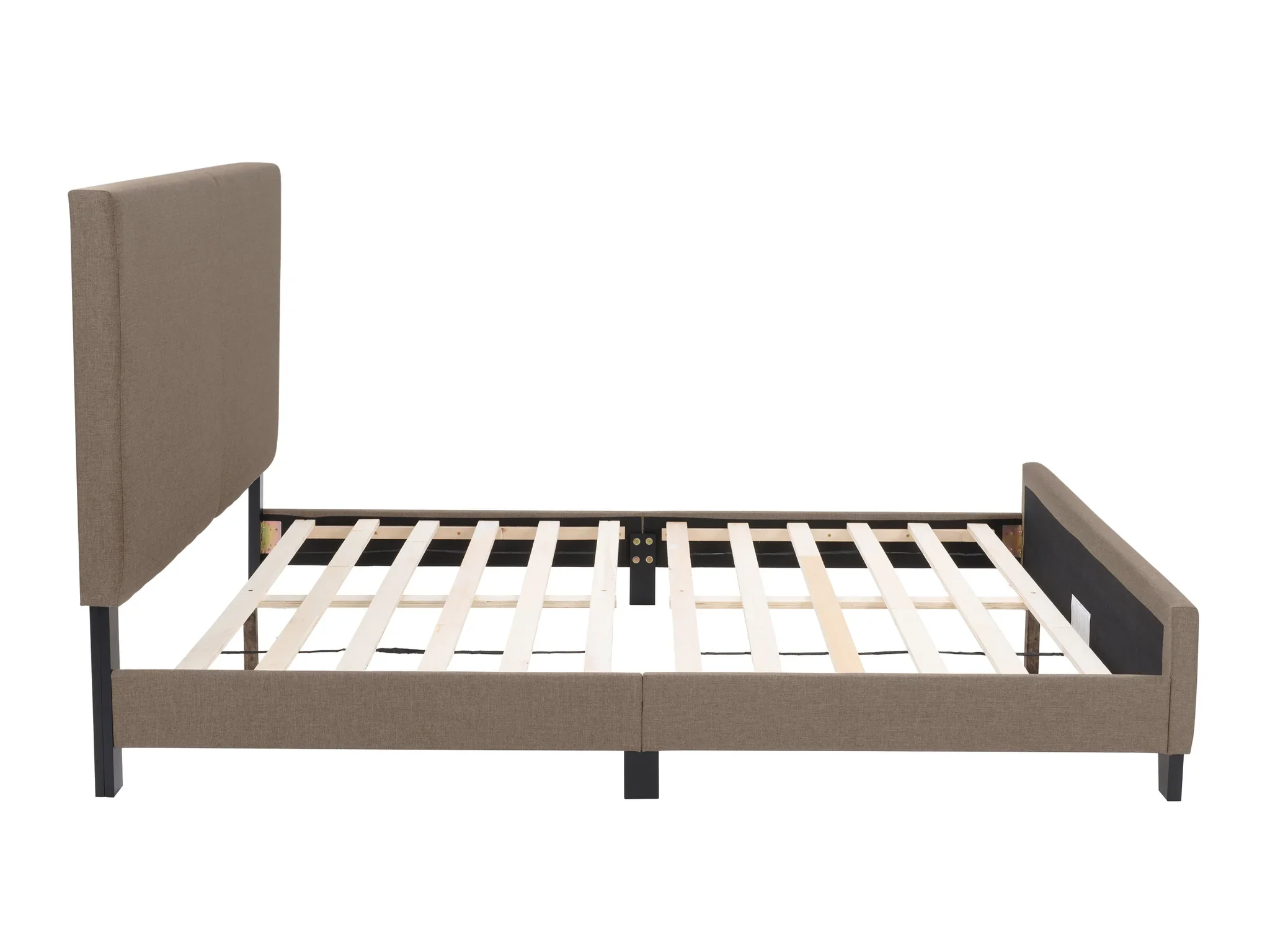 NEW Queen Upholstered Platform Bed – Warm Stone - photo 3