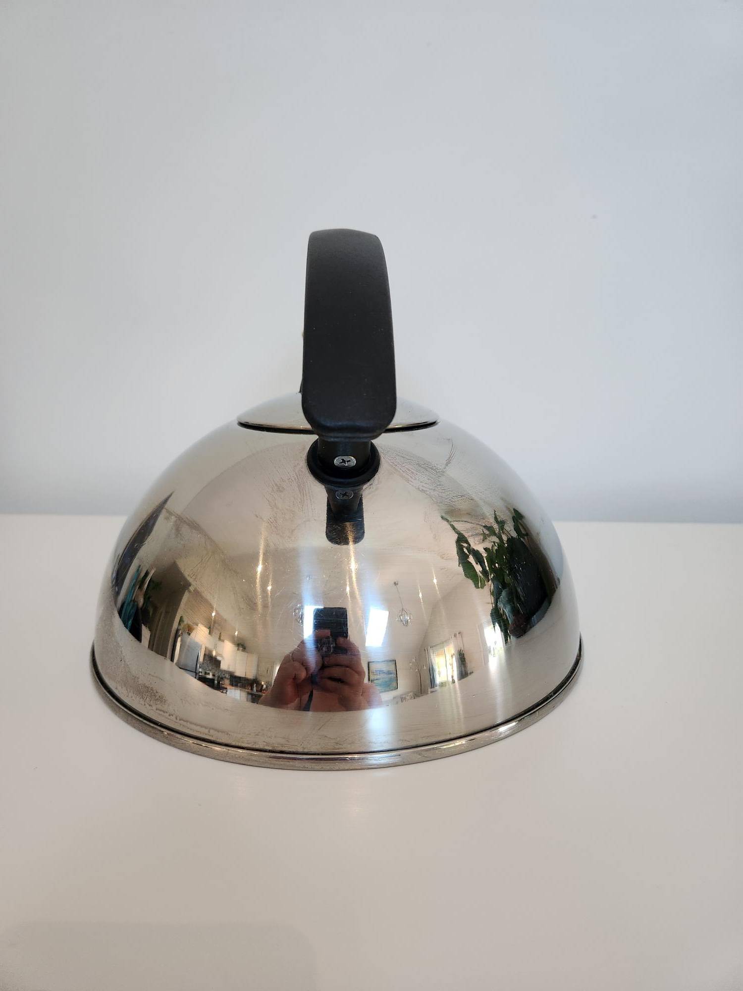 Stainless Steel Kettle Adorned with a Cherub/Child Pouring Water - photo 4