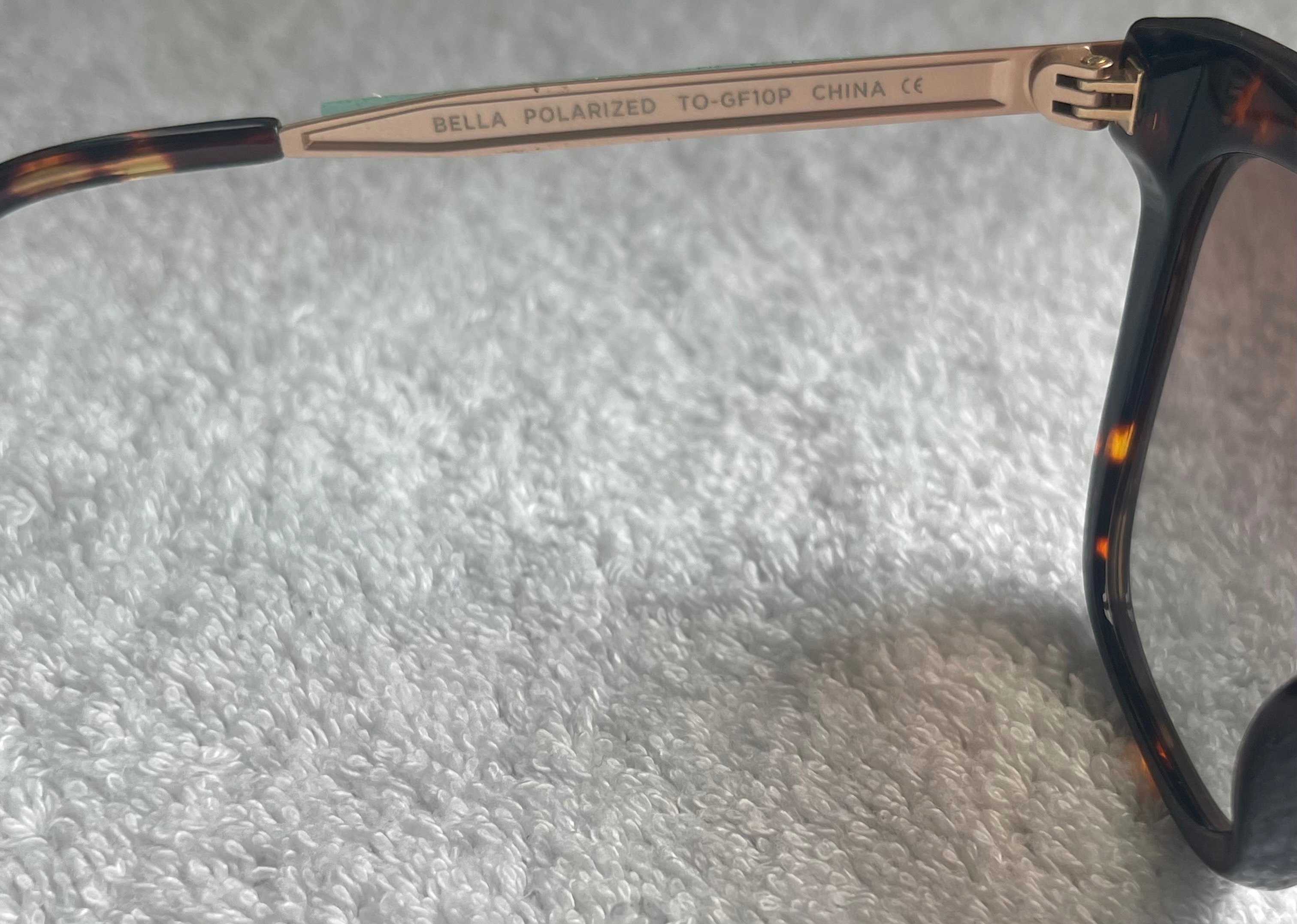 DIFF Eyewear "Bella" Polarized Sunglasses (Tortoise & Gold) - photo 5