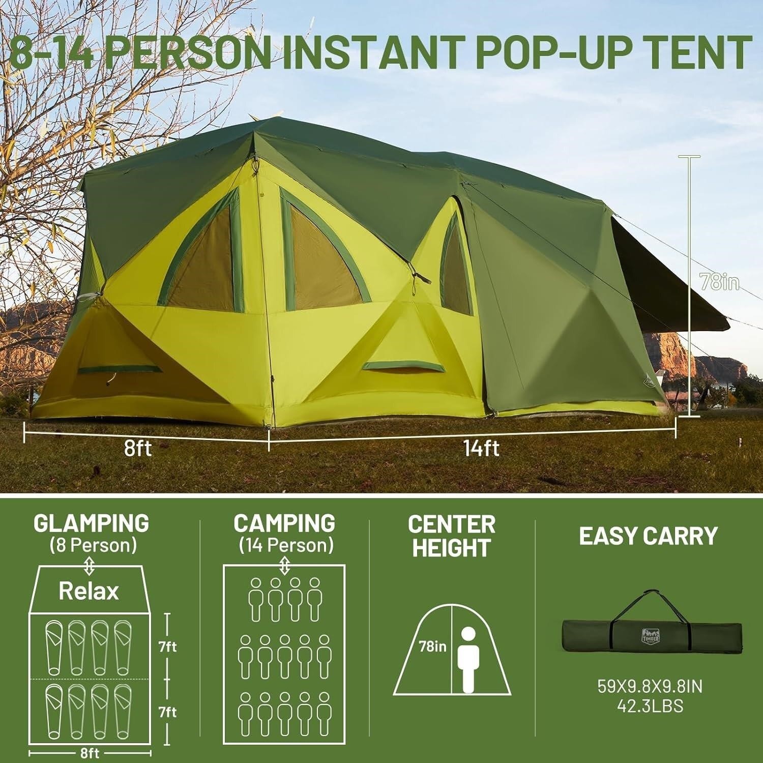 Coleman 8-14 Person Instant Tent - photo 3