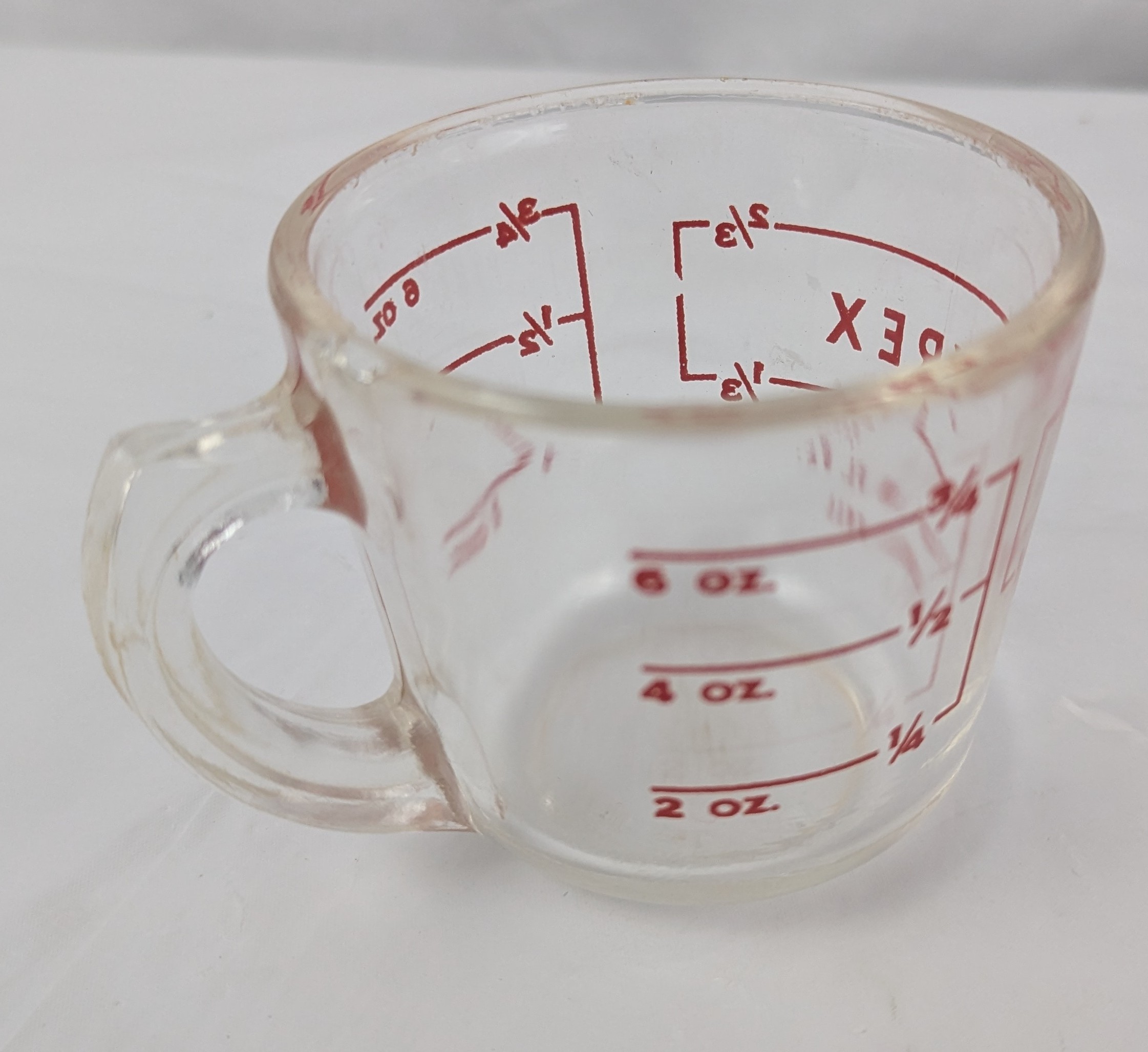 PYREX Antique 1940s Measuring Glass 1 Cup Closed D Handle - photo 3