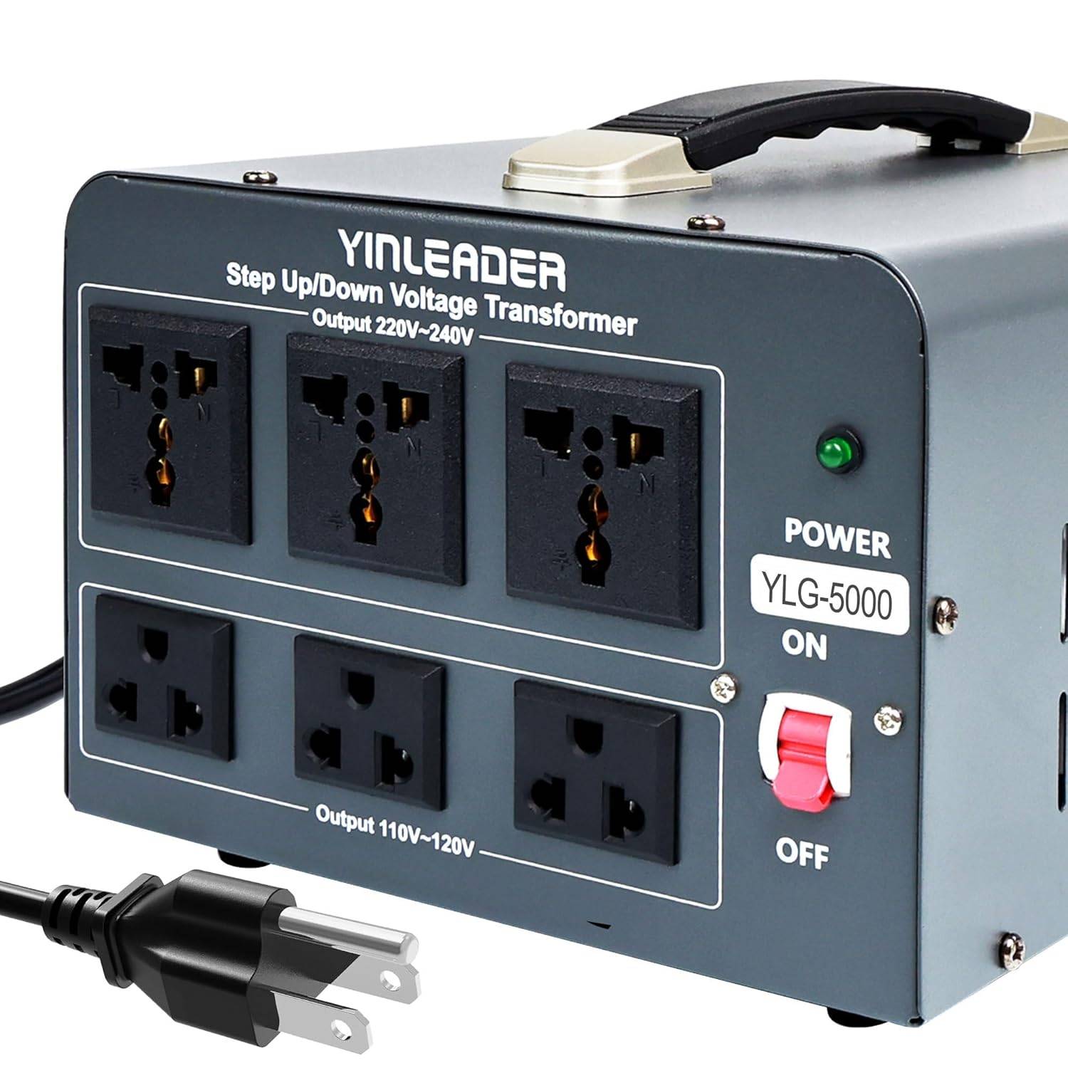 Yinleader 5000 Step Up/Down Transformer 110/120 Volt - photo 3