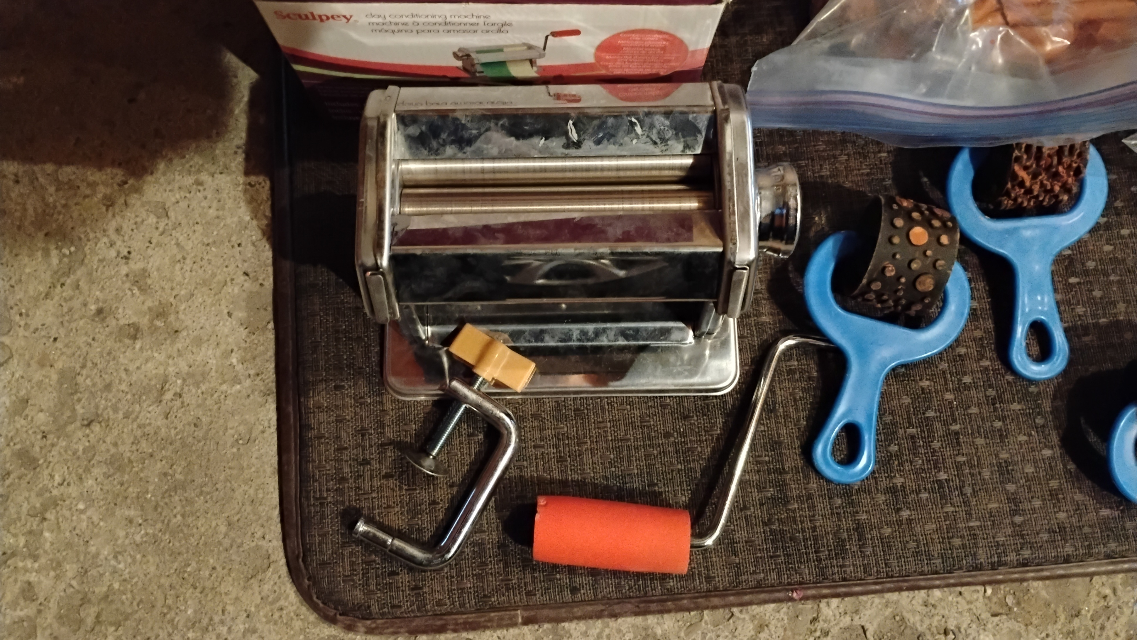 Sculpey Clay Conditioning Machine, Clay, and Tools - photo 3