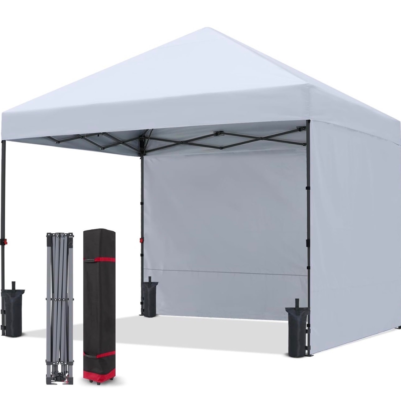 Pop Up Canopy Tent 8x8ft 2 Sidewalls High Quality UV Protection - photo 4