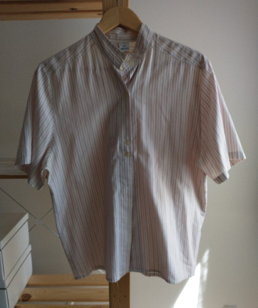 Short Collar Vintage Short-Sleeve Blouse