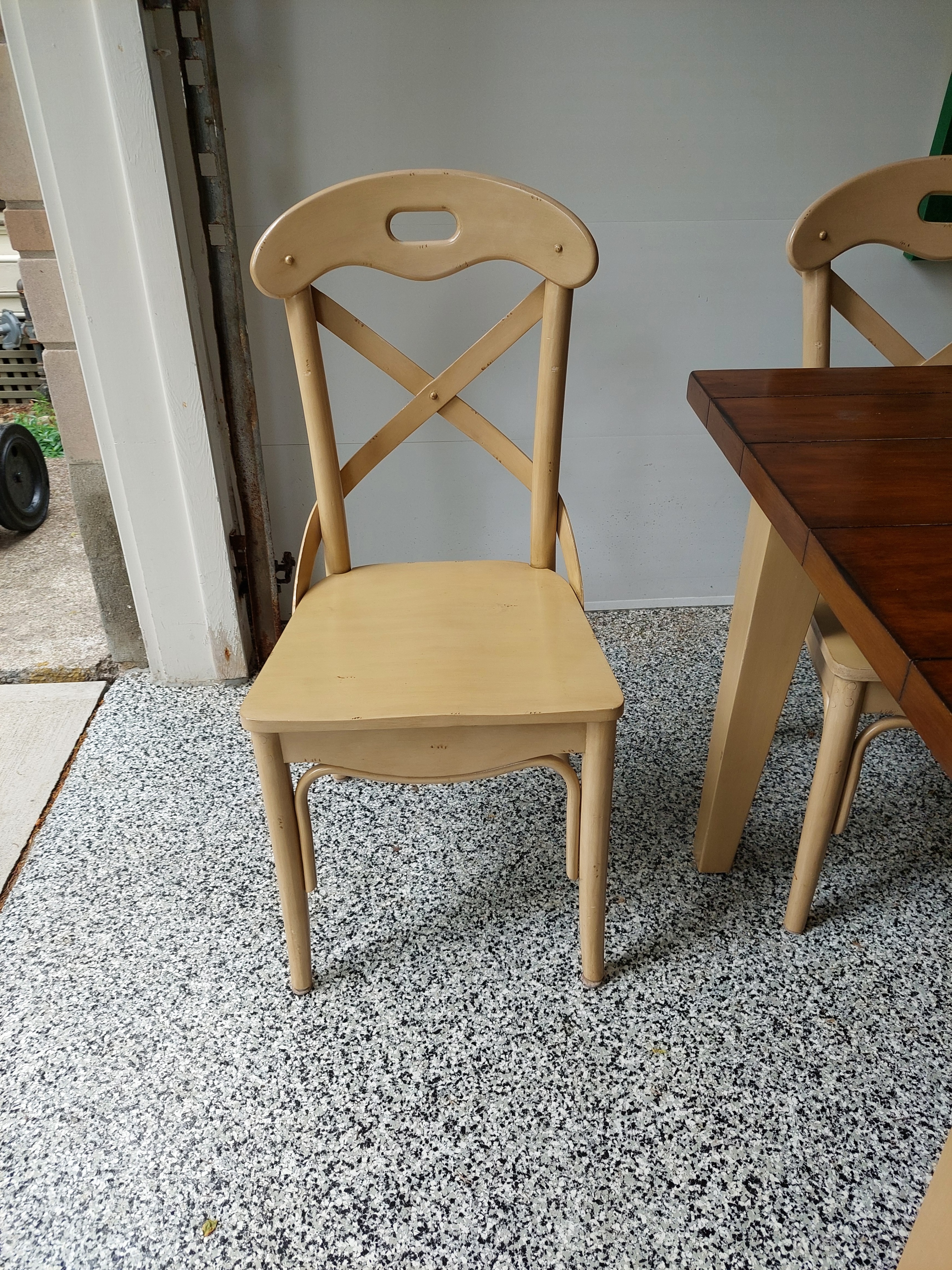 Pier 1 Imports Farmhouse Style Dining Table and Chairs - photo 3