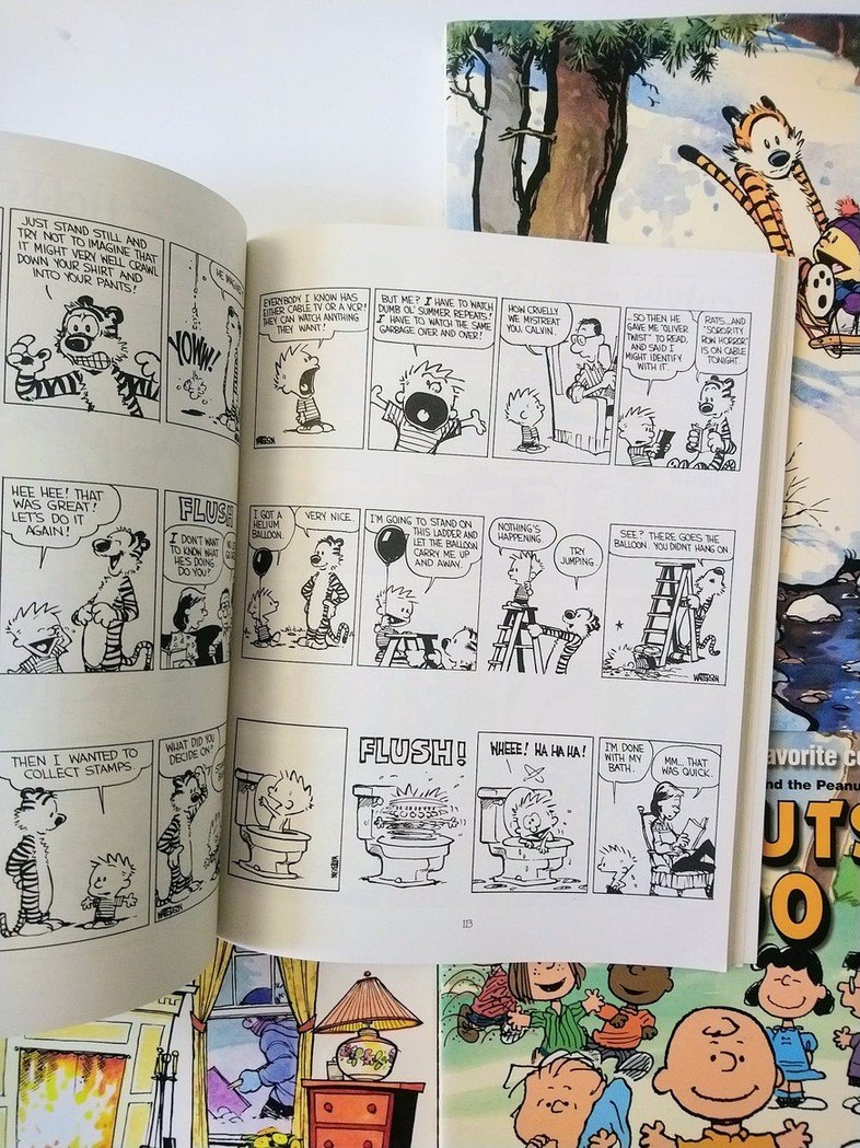Calvin and Hobbes & Peanuts books! - photo 2