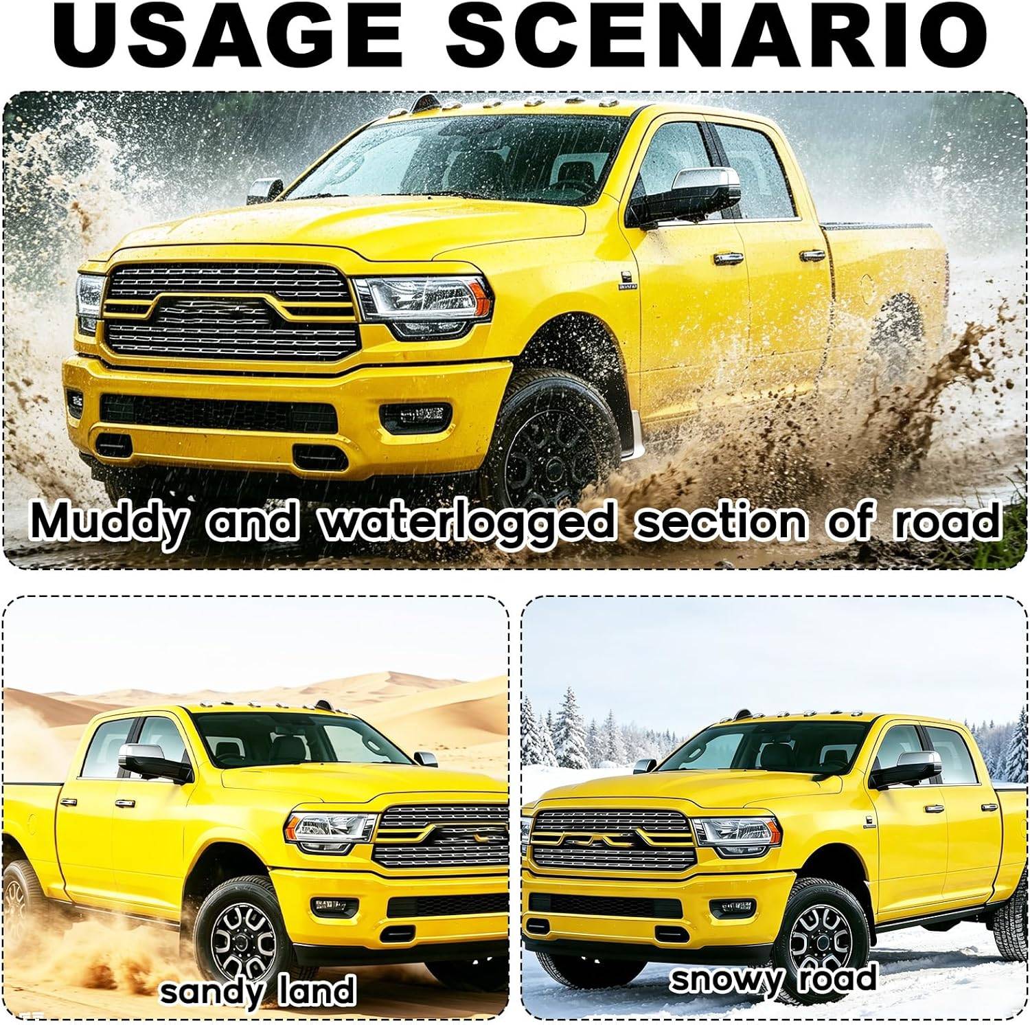 Mud Flaps Splash Guards 2019-2026 Ram 1500 - photo 4