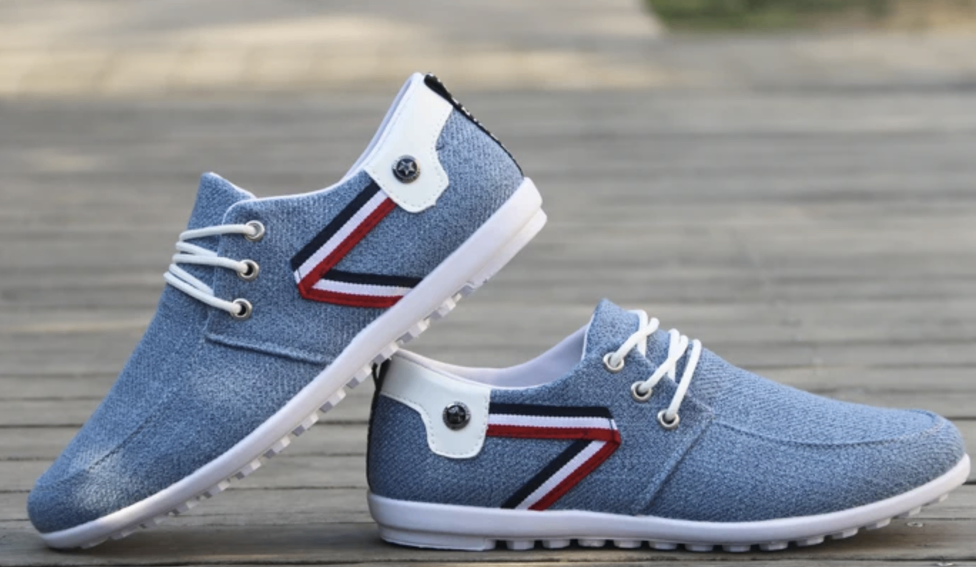 Men's casual shoes Italian Breathable Canvas - photo 2