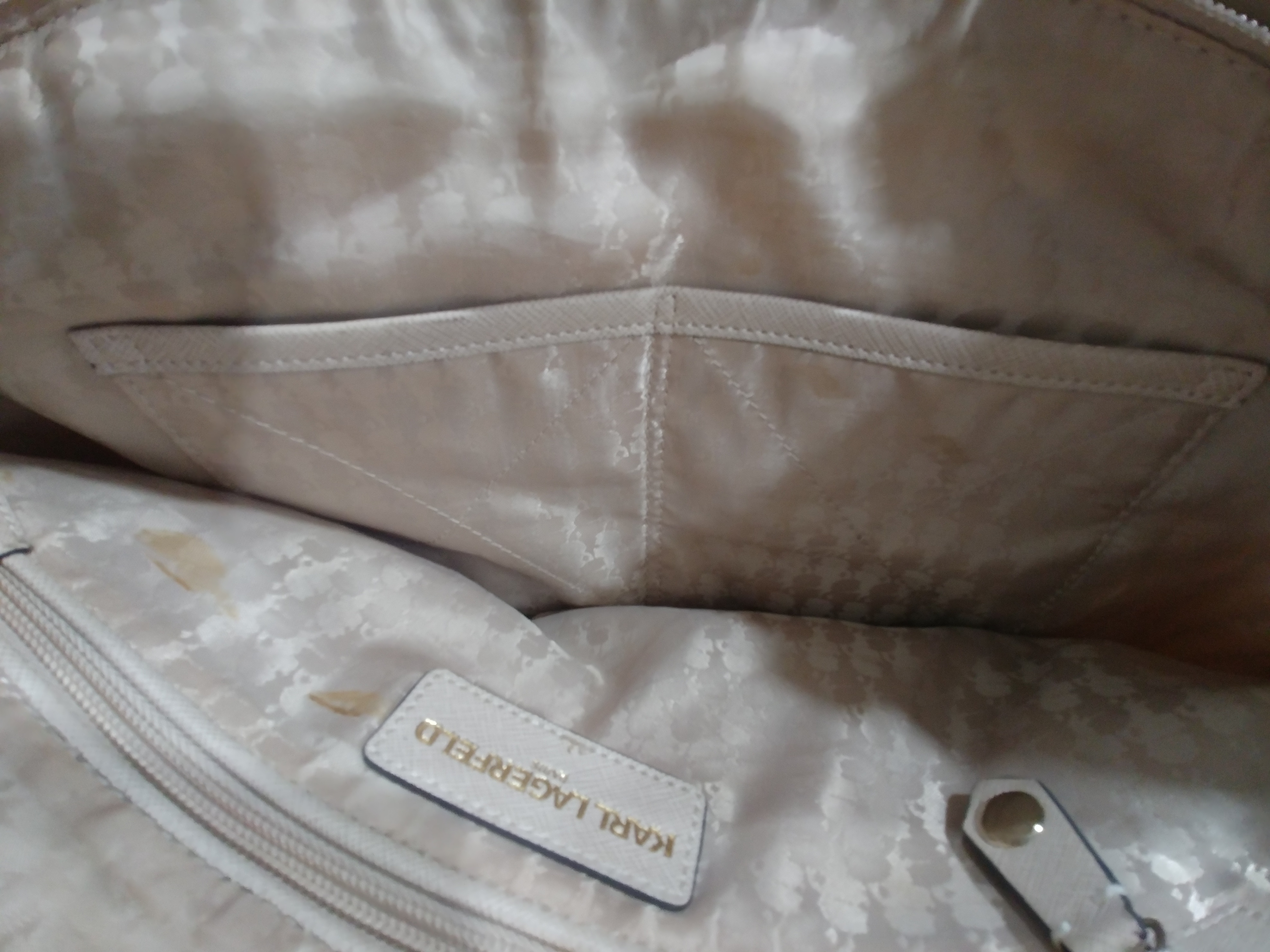 Karl Lagerfeld Purse,16 x 10.5 x 5in. Lots of Life Yet, Canvas, - photo 5