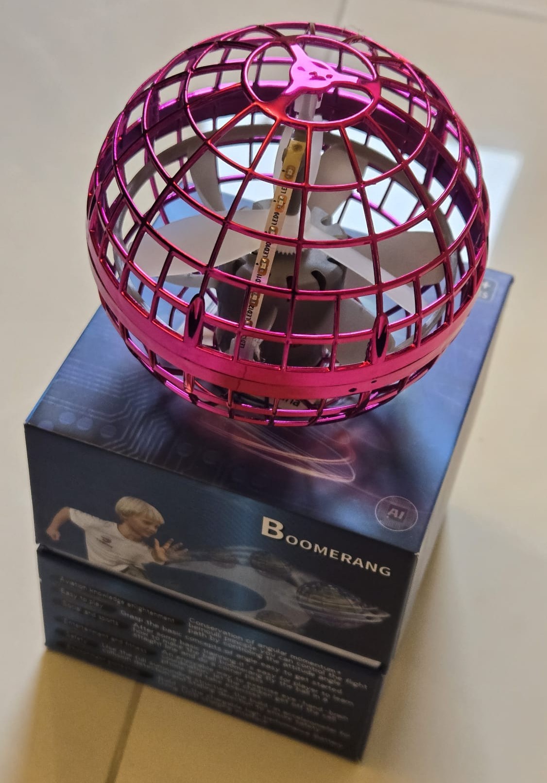 Flying Orb Boomerang Toy - Pink - photo 3