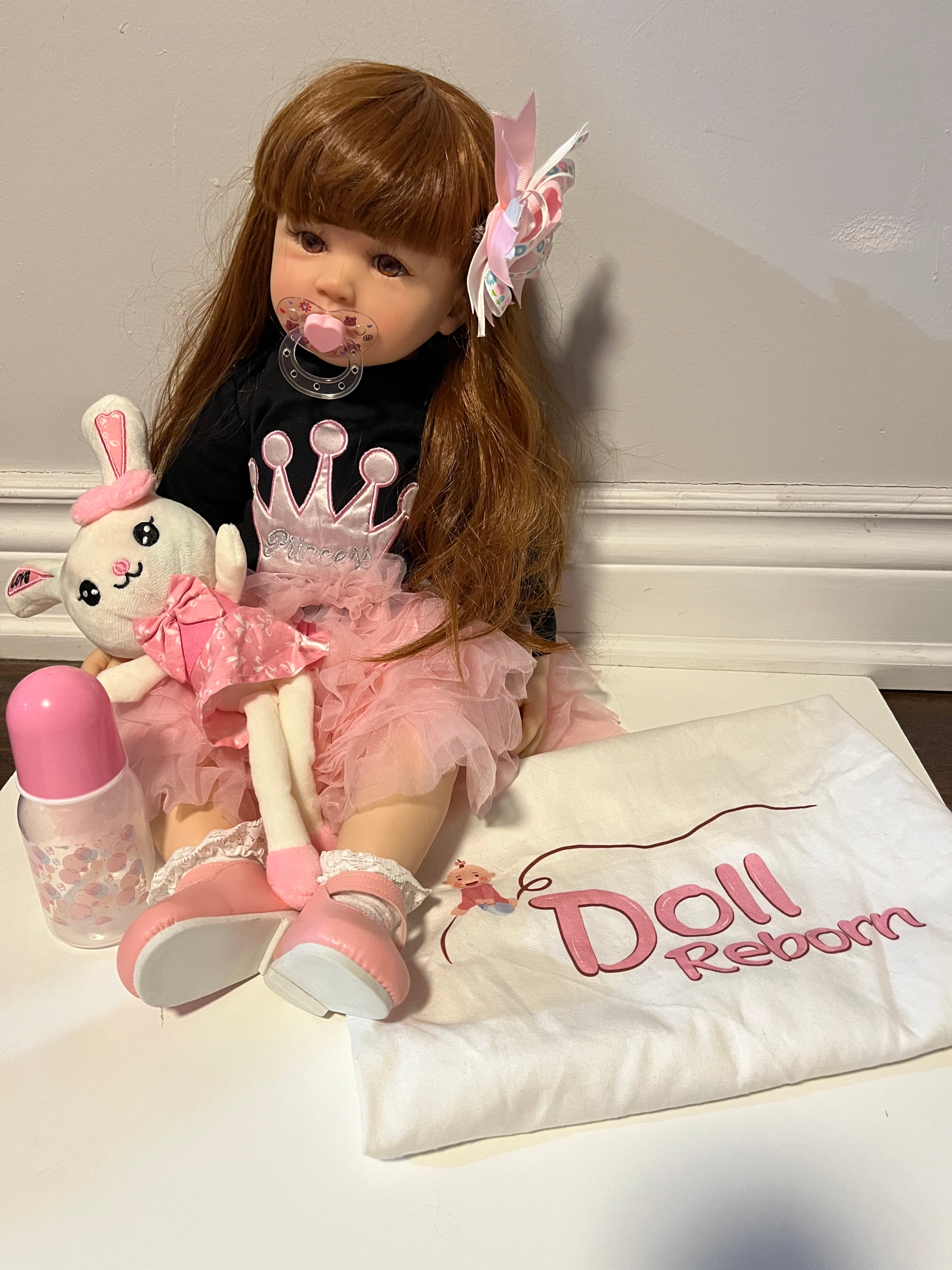 TERABITHIA Reborn Princess Toddler Doll in Silicone Newborn Doll