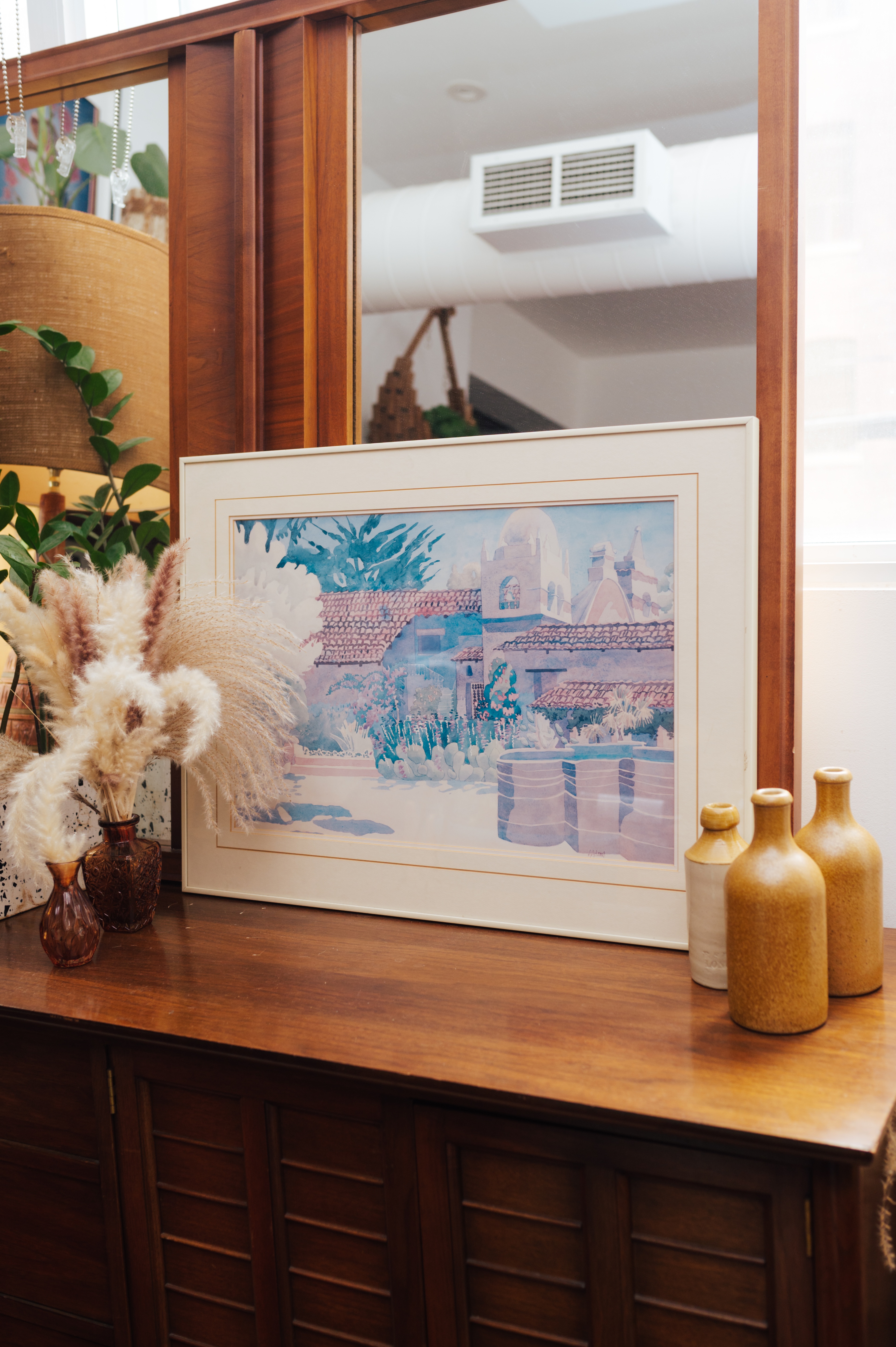 Framed Mediterranean Watercolour Print