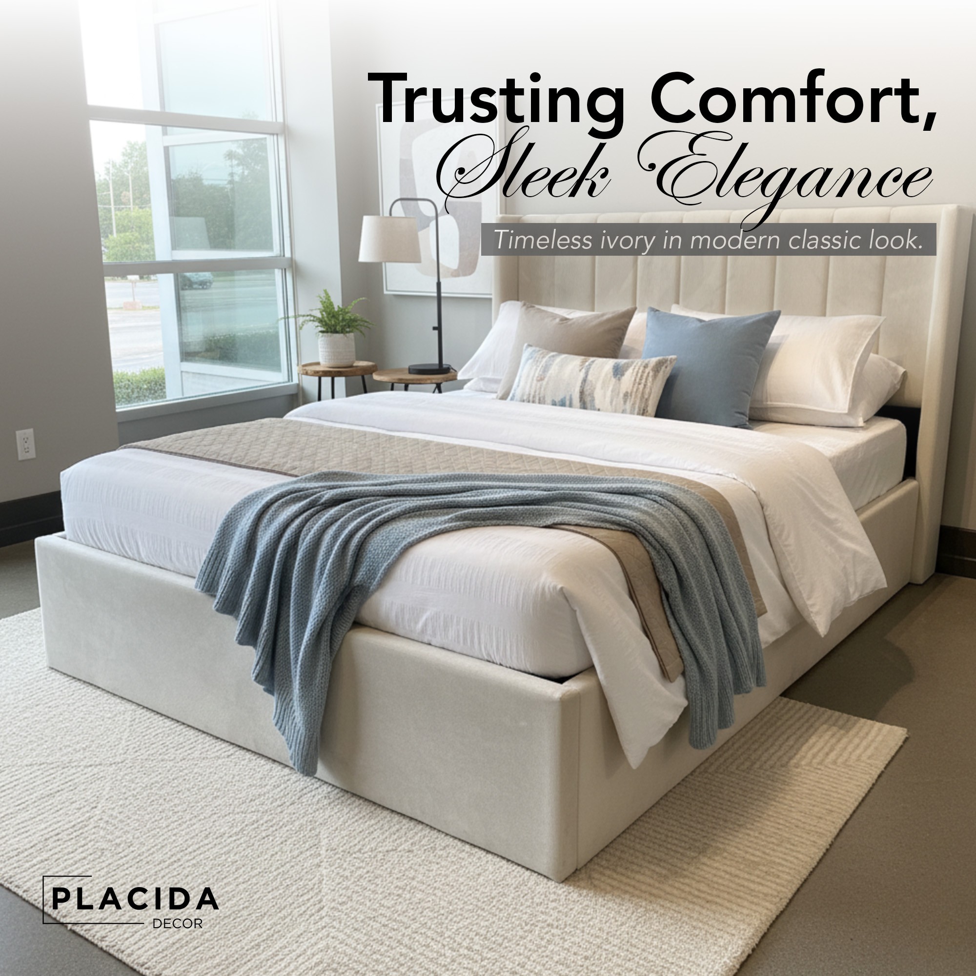 New Storage Bed Frame + 1-Yr Warranty | Double Queen King