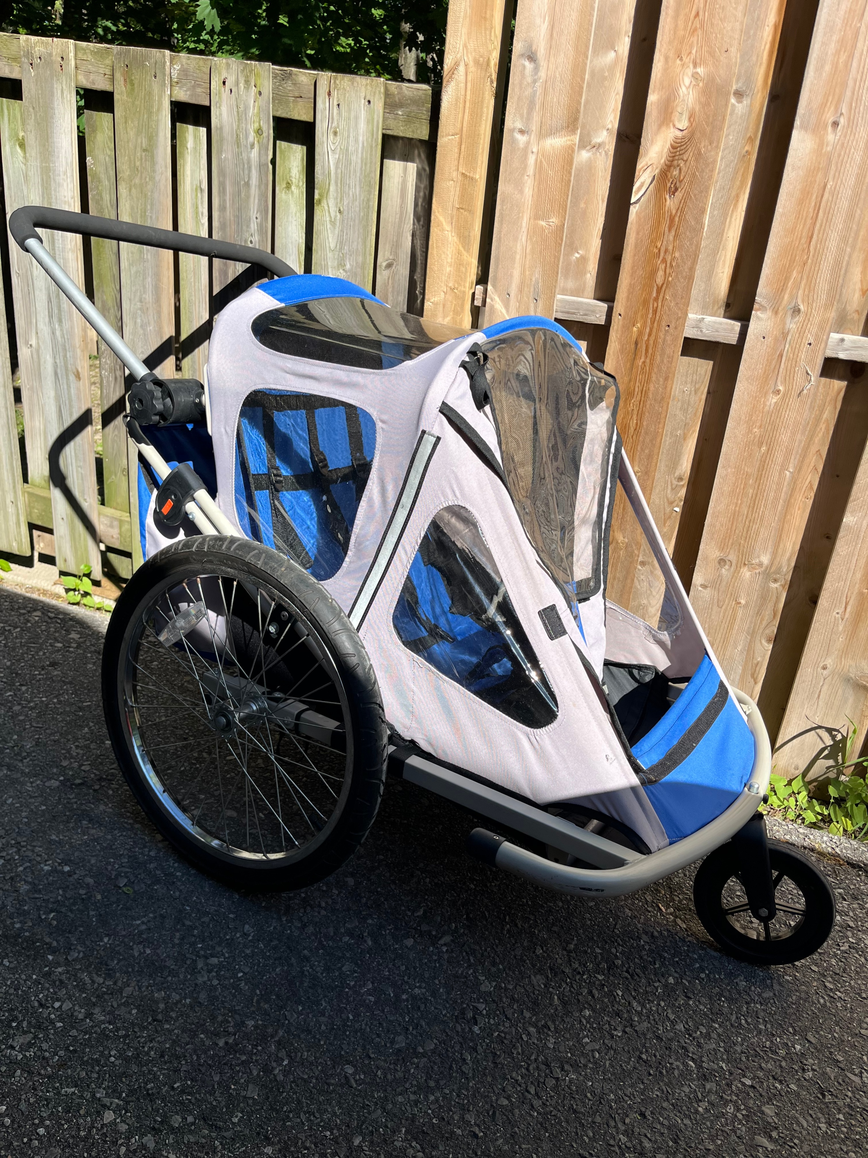 Shuttle Blue 2-in-1 Child Bike Trailer & Stroller - photo 2