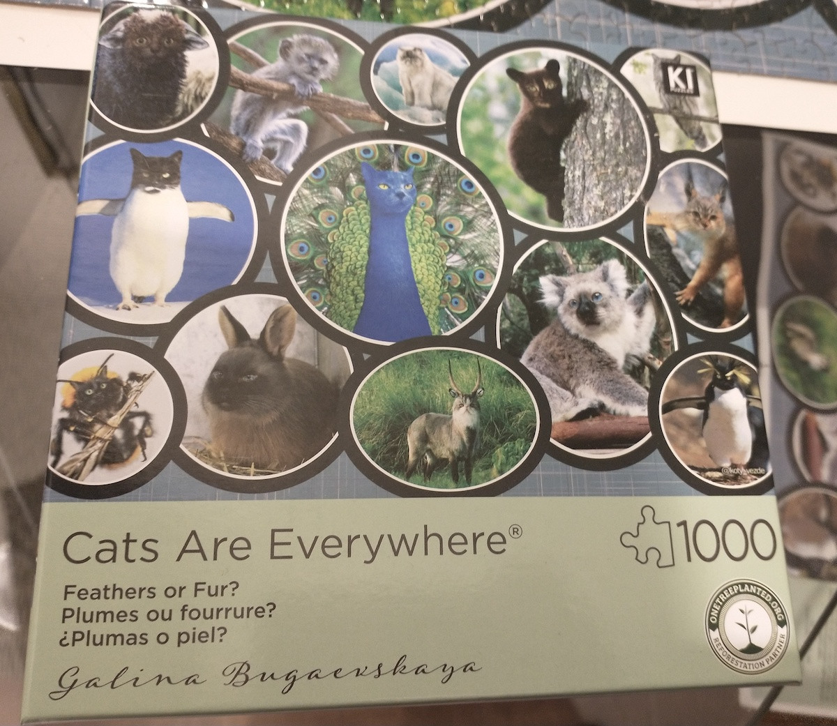 Whimsical Cat Puzzle - Animals Theme