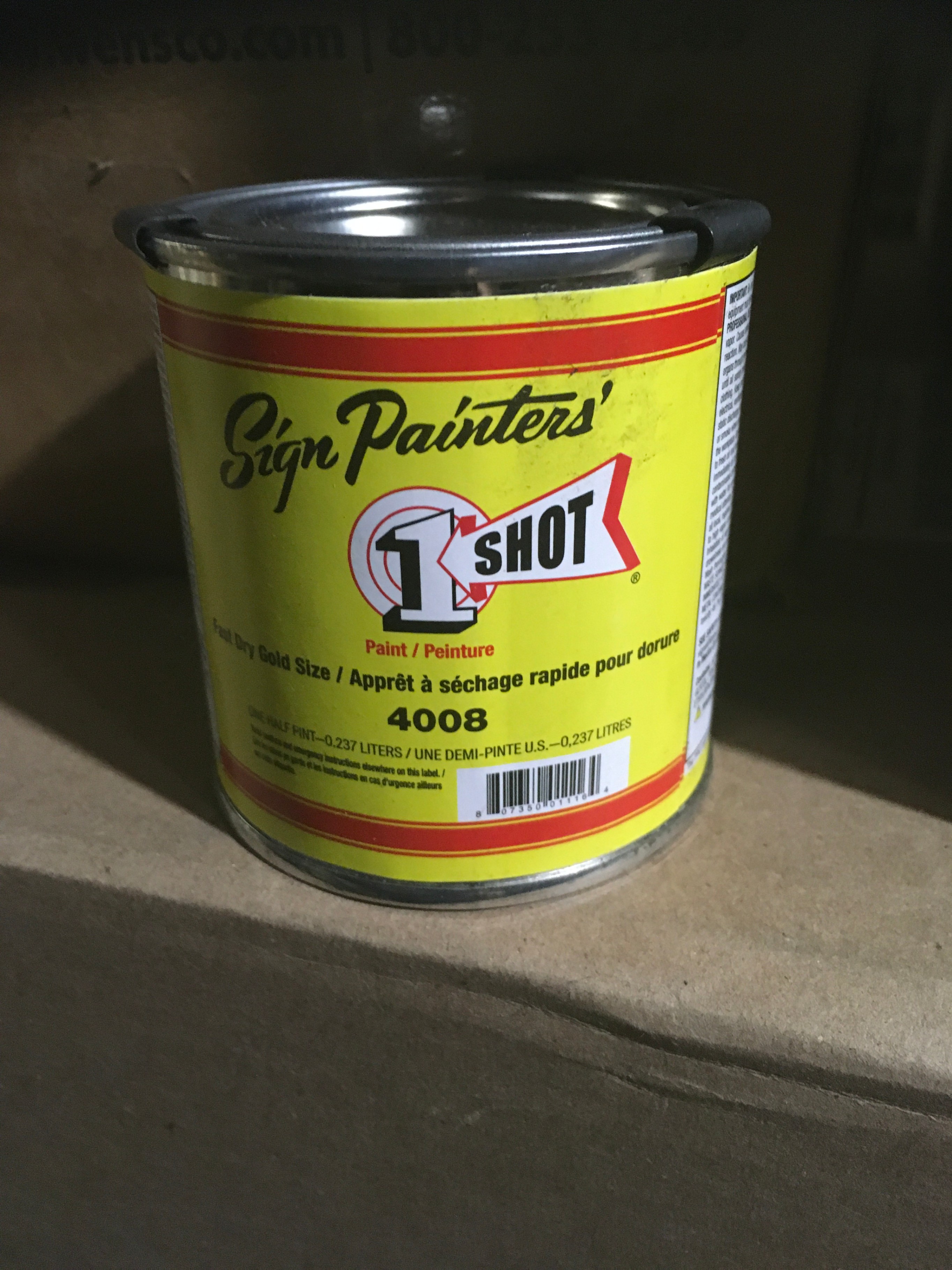 1 Shot Sign Painters Gold Size 4008