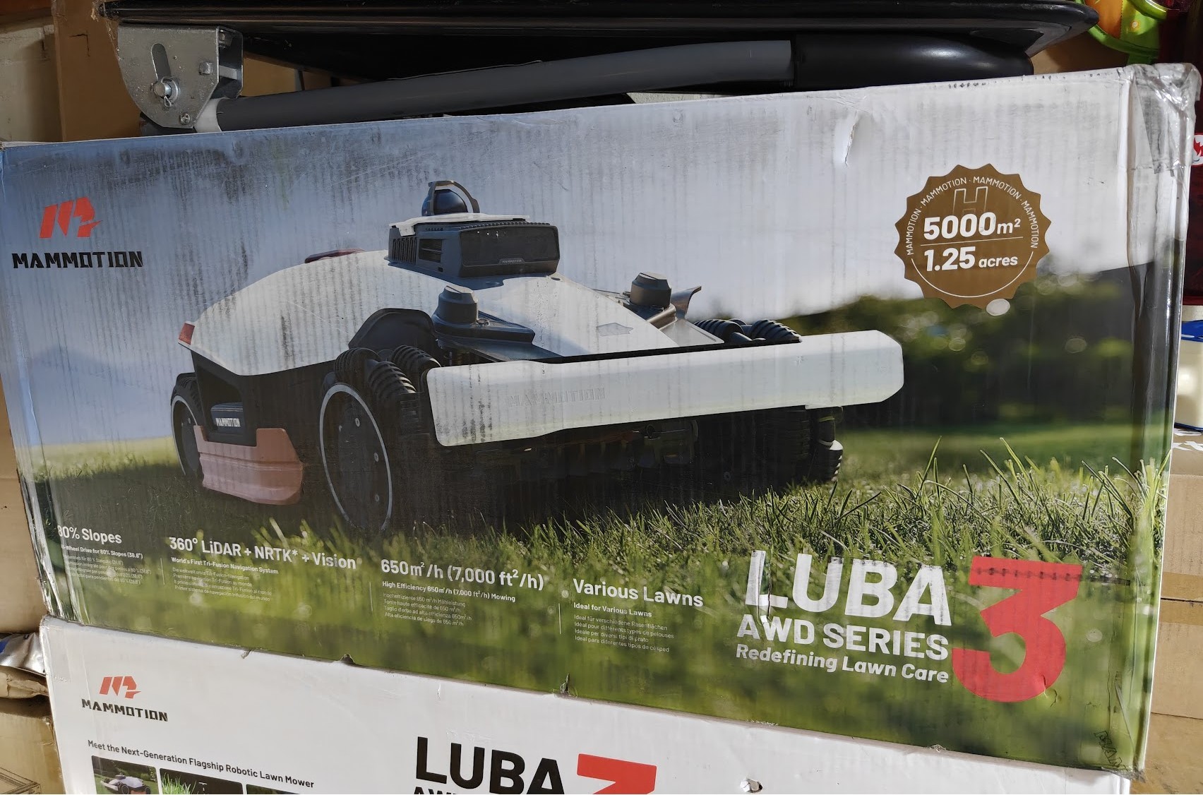 MAMMOTION LUBA 3 AWD 5000H Robot Lawn Mower – 1.25 Acre, New - photo 2